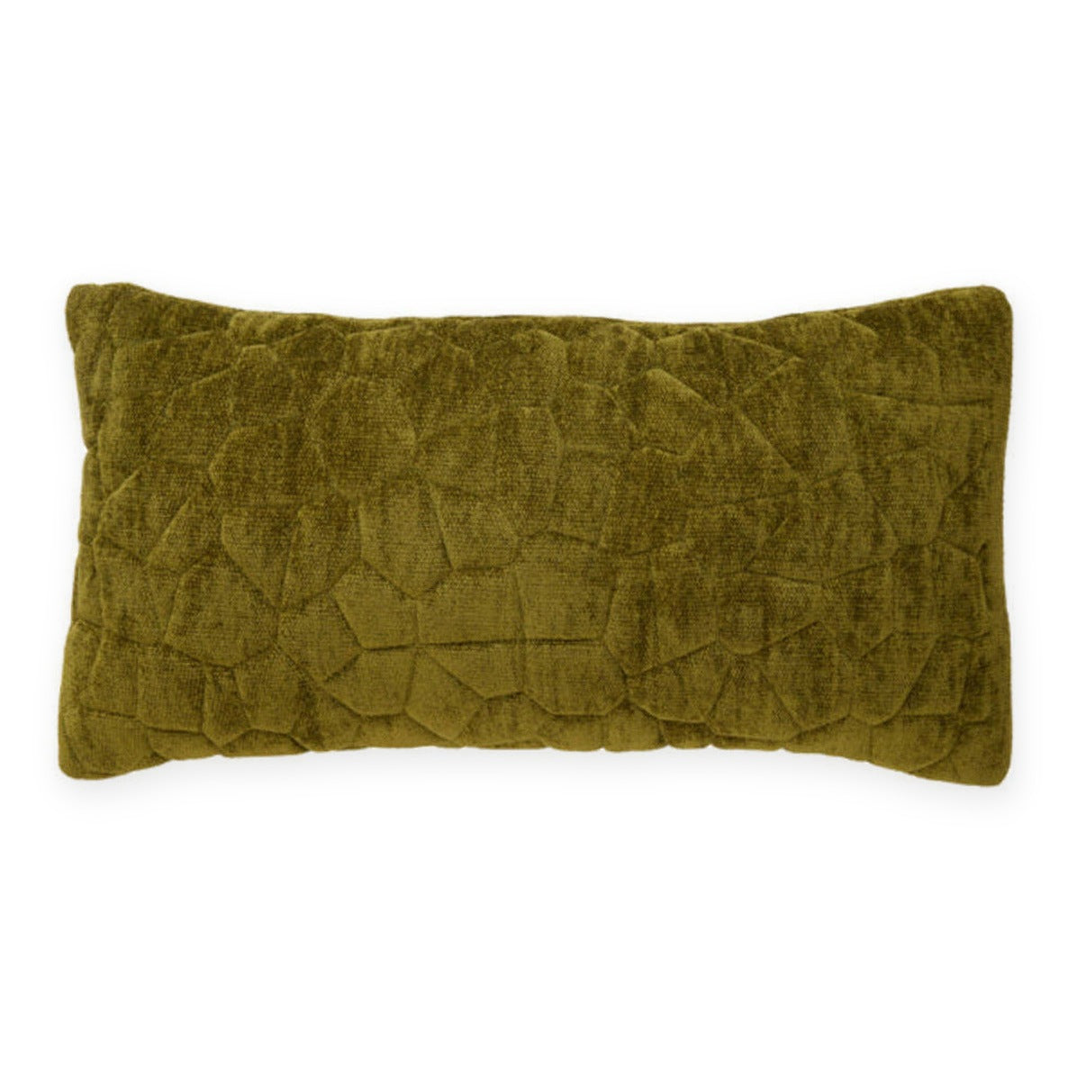 Kaluri Olive Green Textured Rectangular Cushion 60x30cm