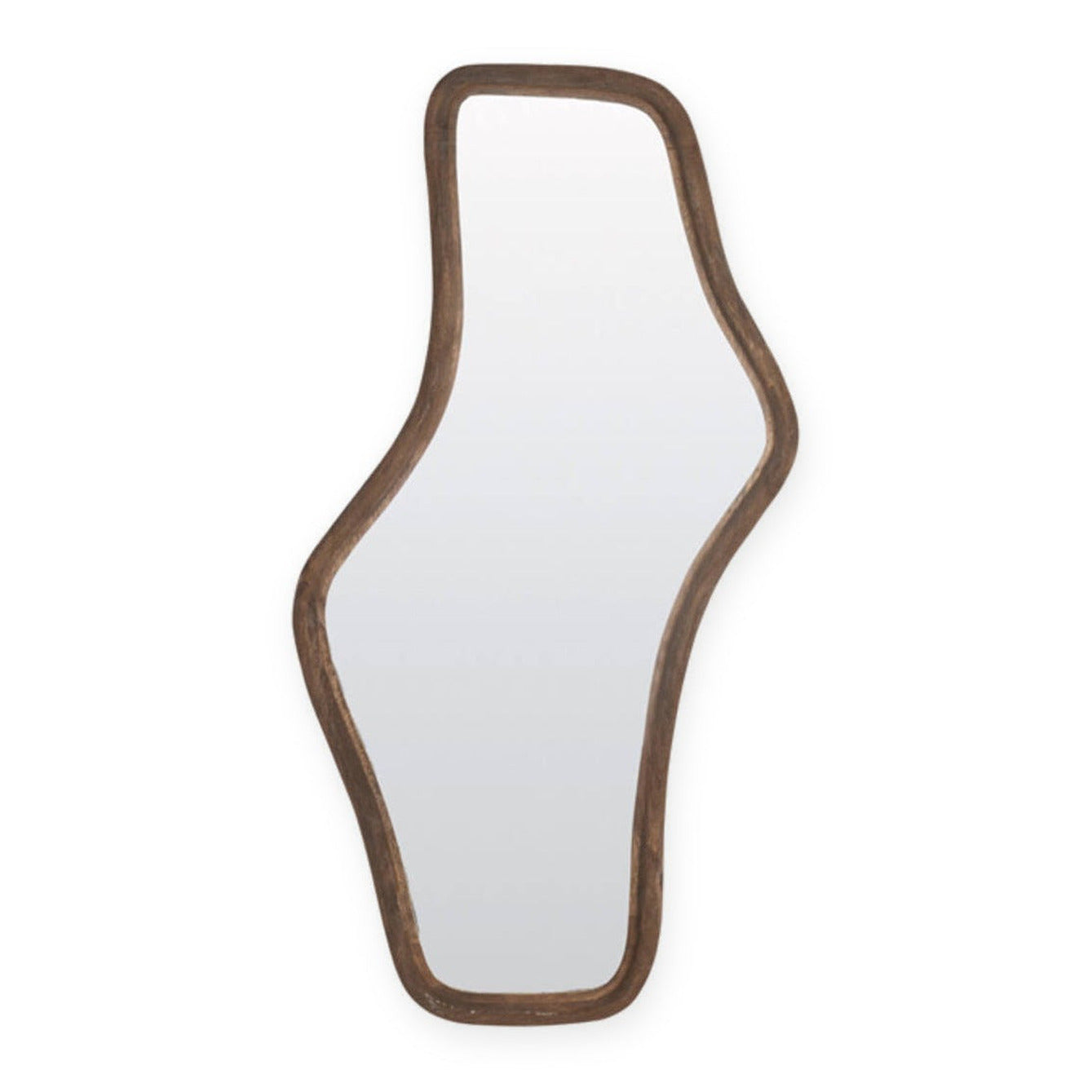 Celano Matt Dark Brown Wood Mirror 121cm