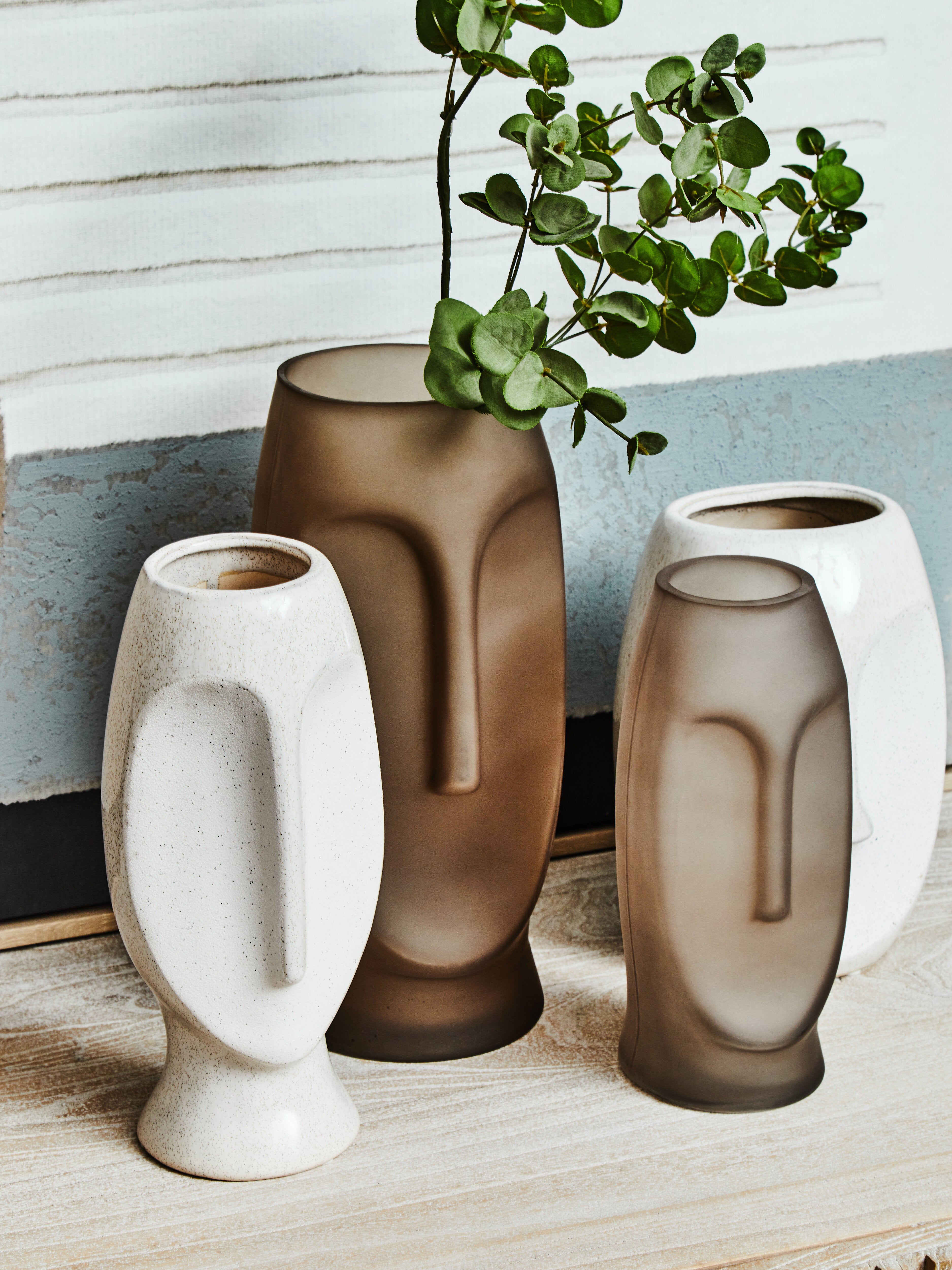 Rubi Tribal Gold Glass Vase | Small