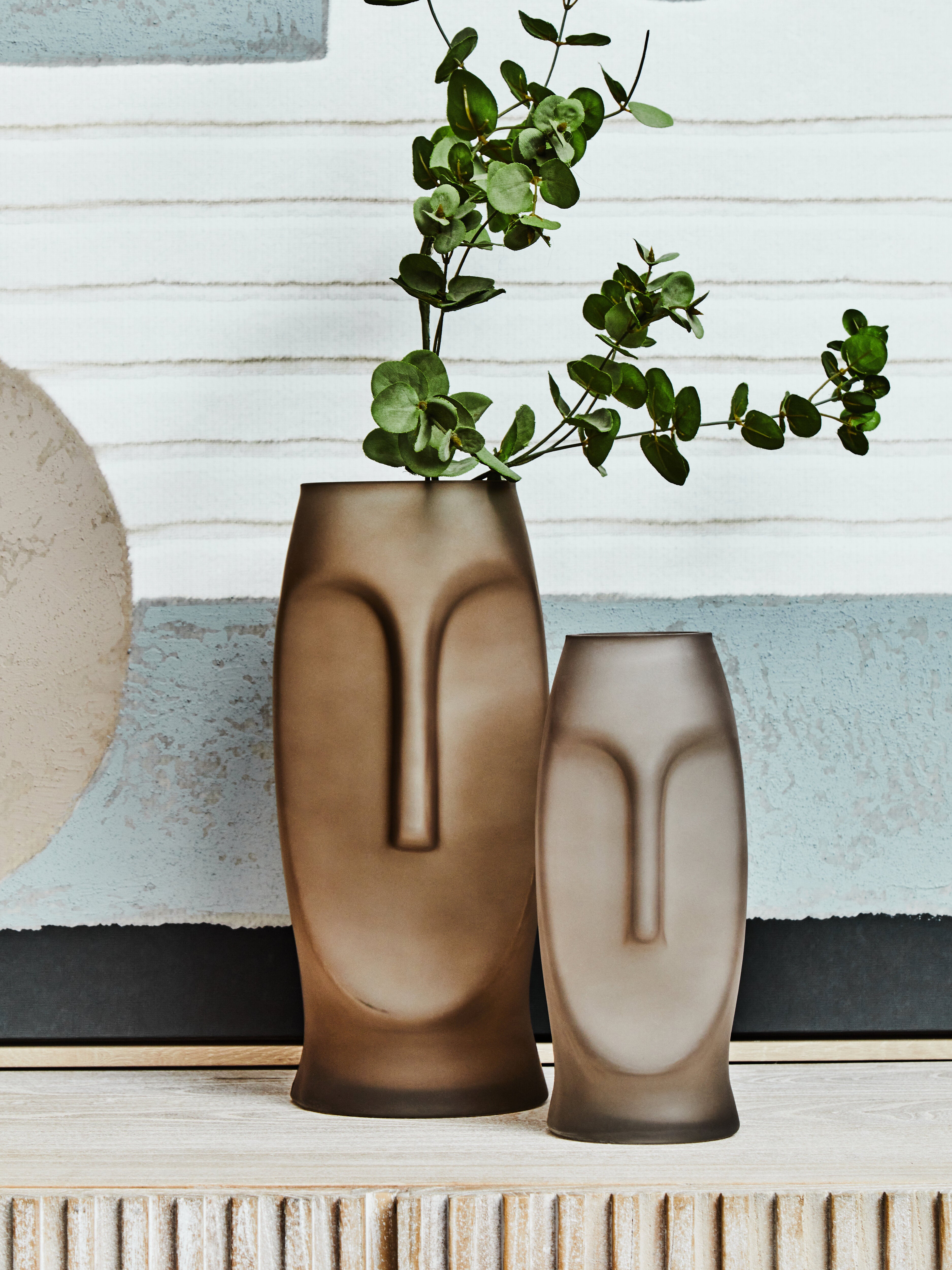 Rubi Tribal Gold Glass Vase | Large