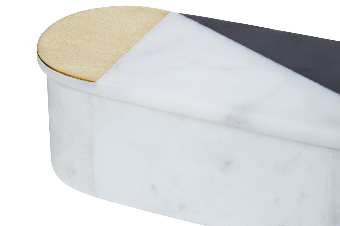 Gallardo Oblong Marble Trinket Box