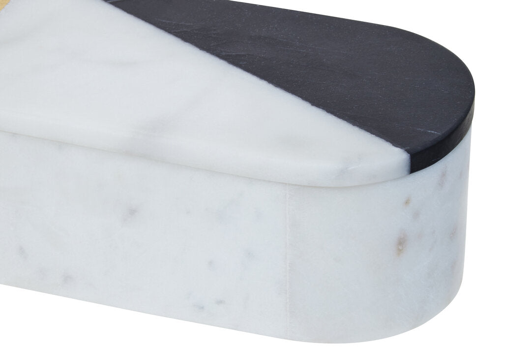 Gallardo Oblong Marble Trinket Box