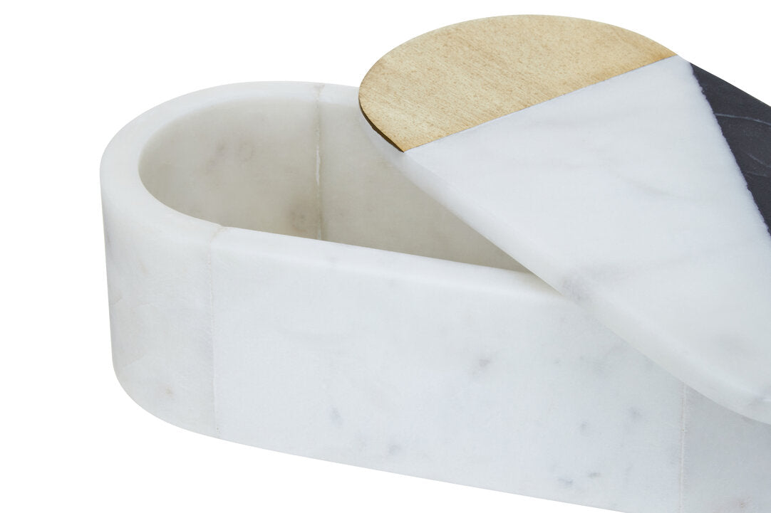 Gallardo Oblong Marble Trinket Box
