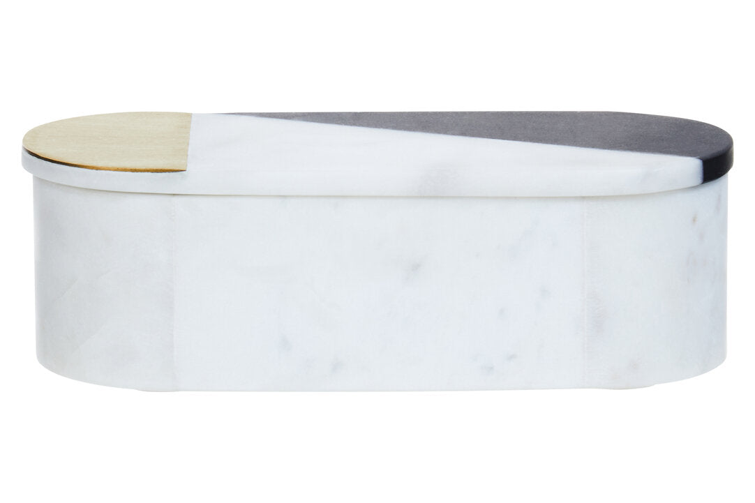 Gallardo Oblong Marble Trinket Box