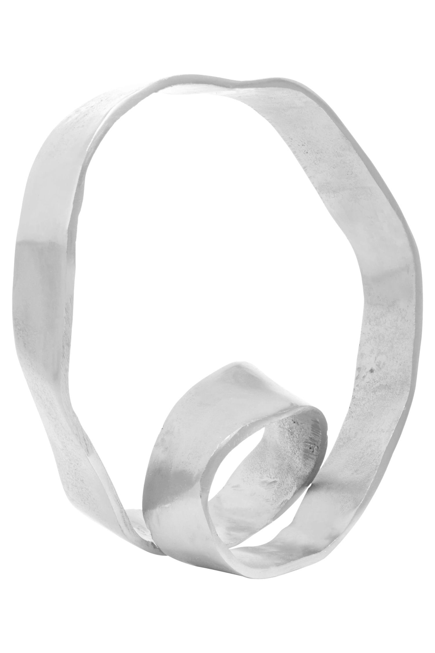 Atelier Silver Nickel Finish Aluminium Loop Sculpture