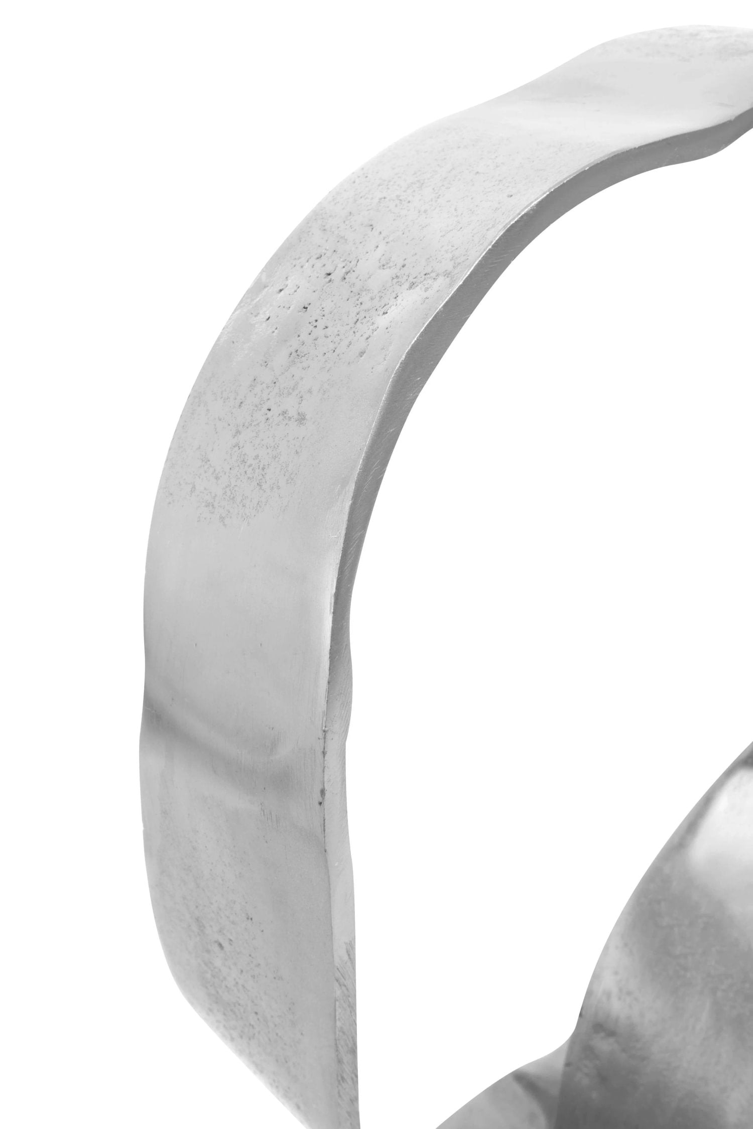 Atelier Silver Nickel Finish Aluminium Loop Sculpture