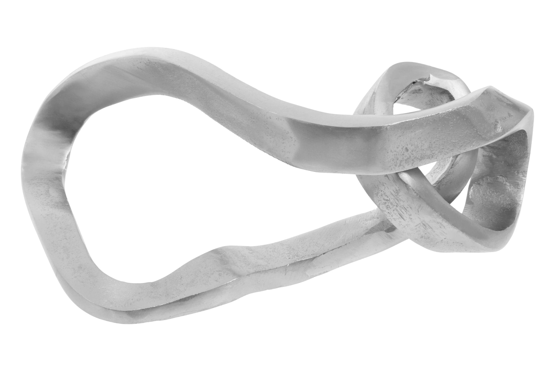Atelier Silver Finish Aluminium Abstract Knot Sculpture