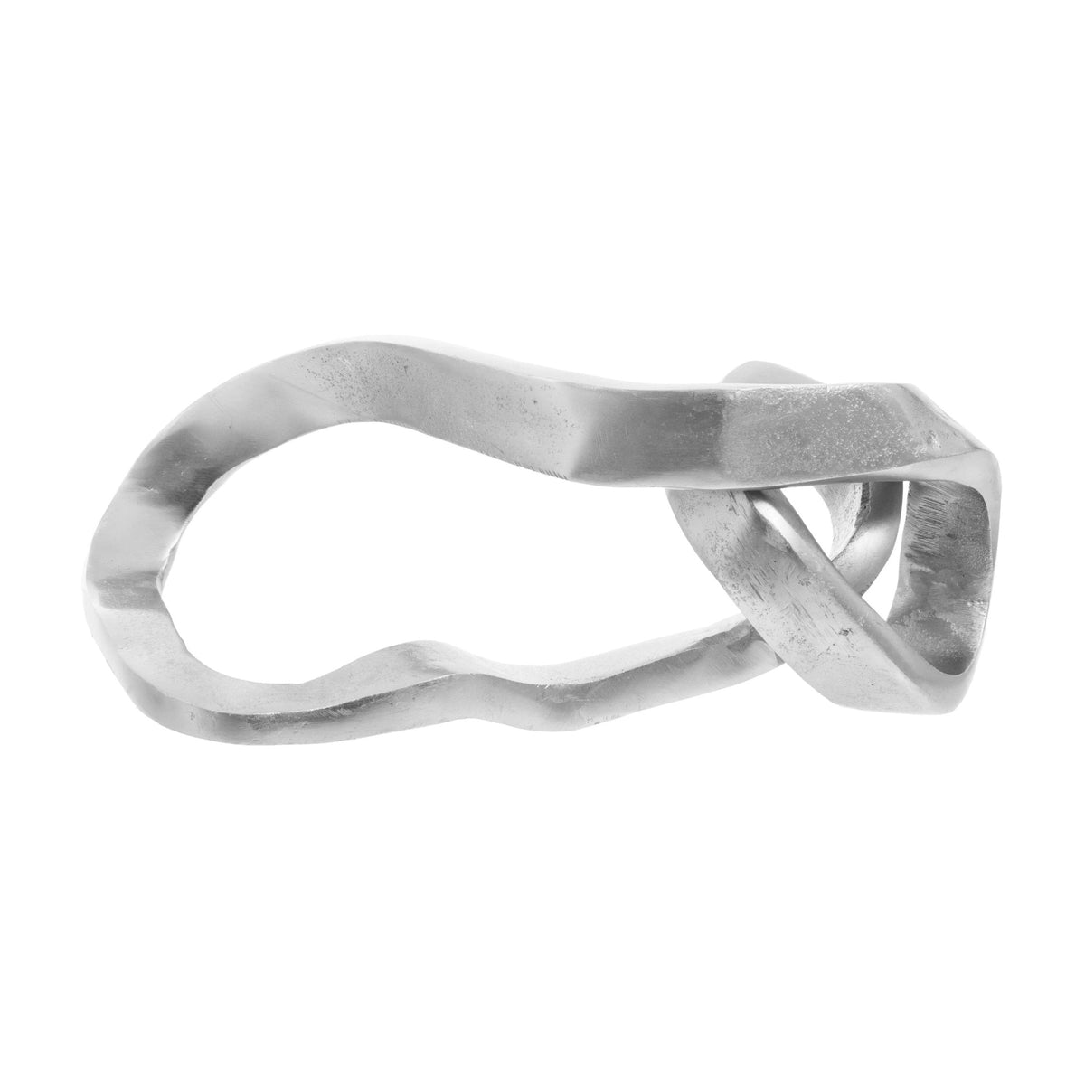 Atelier Silver Finish Aluminium Abstract Knot Sculpture