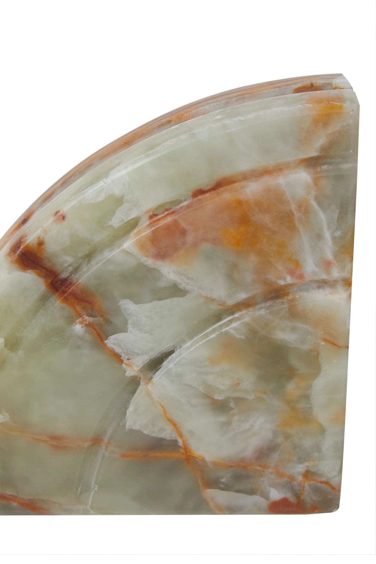 Set of 2 Opaline Onyx Bookends
