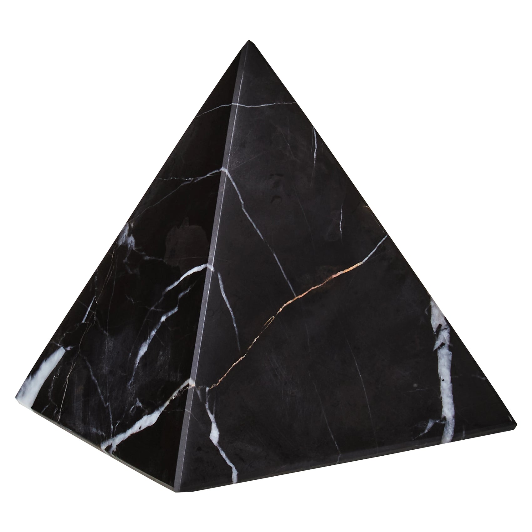 Toluca Black Marble Pyramid Ornament