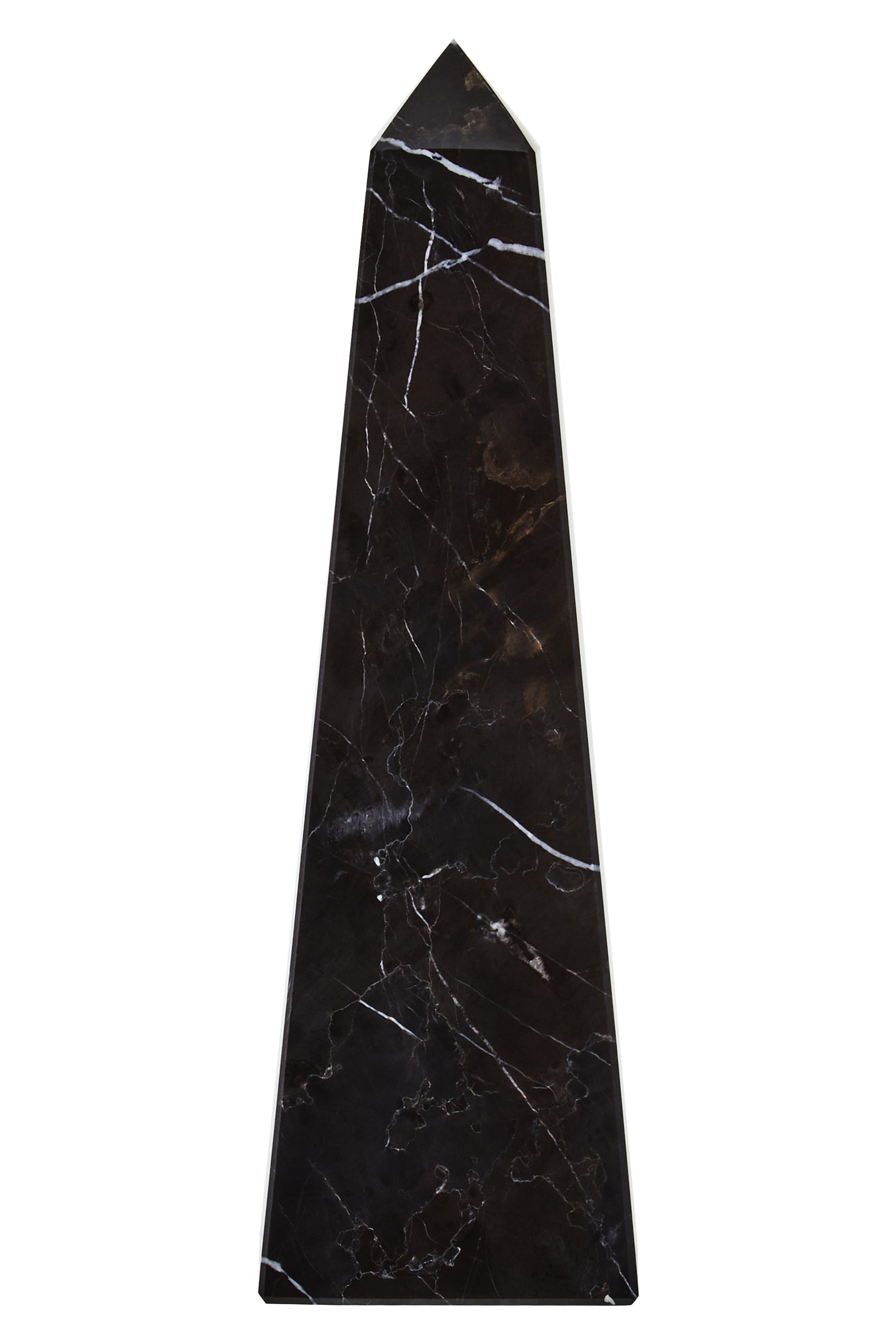 Toluca Black Marble Obelisk Sculpture | Small