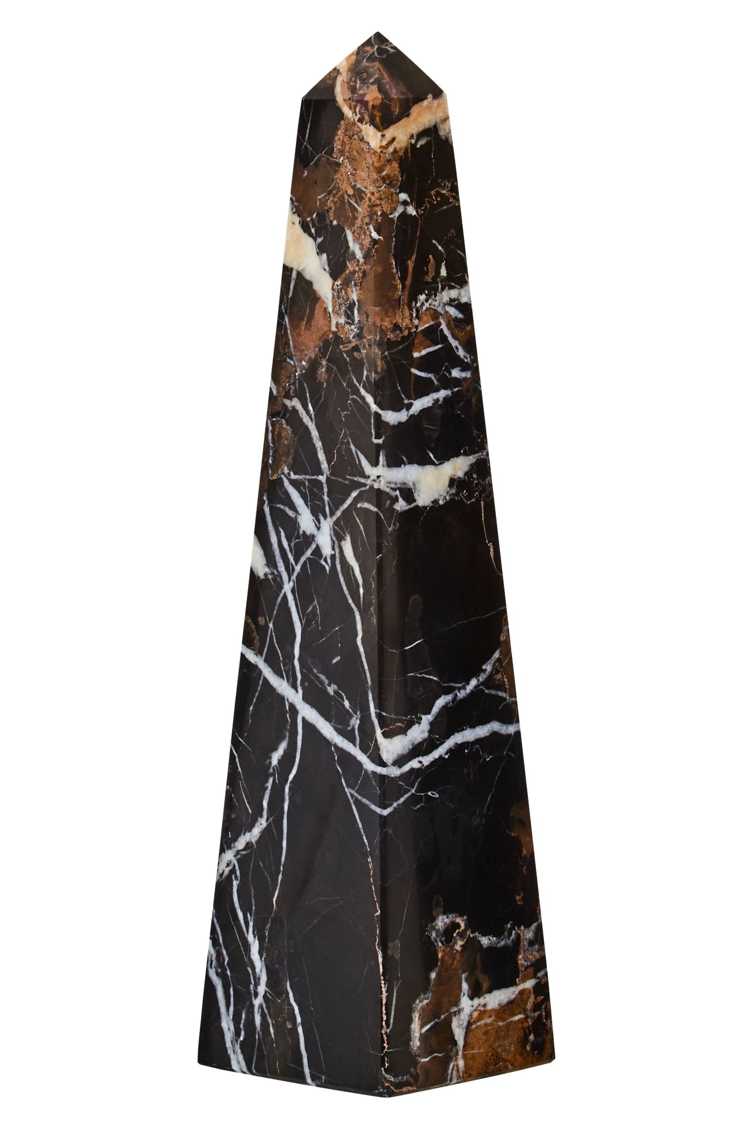 Siena Large Black Marble Obelisk