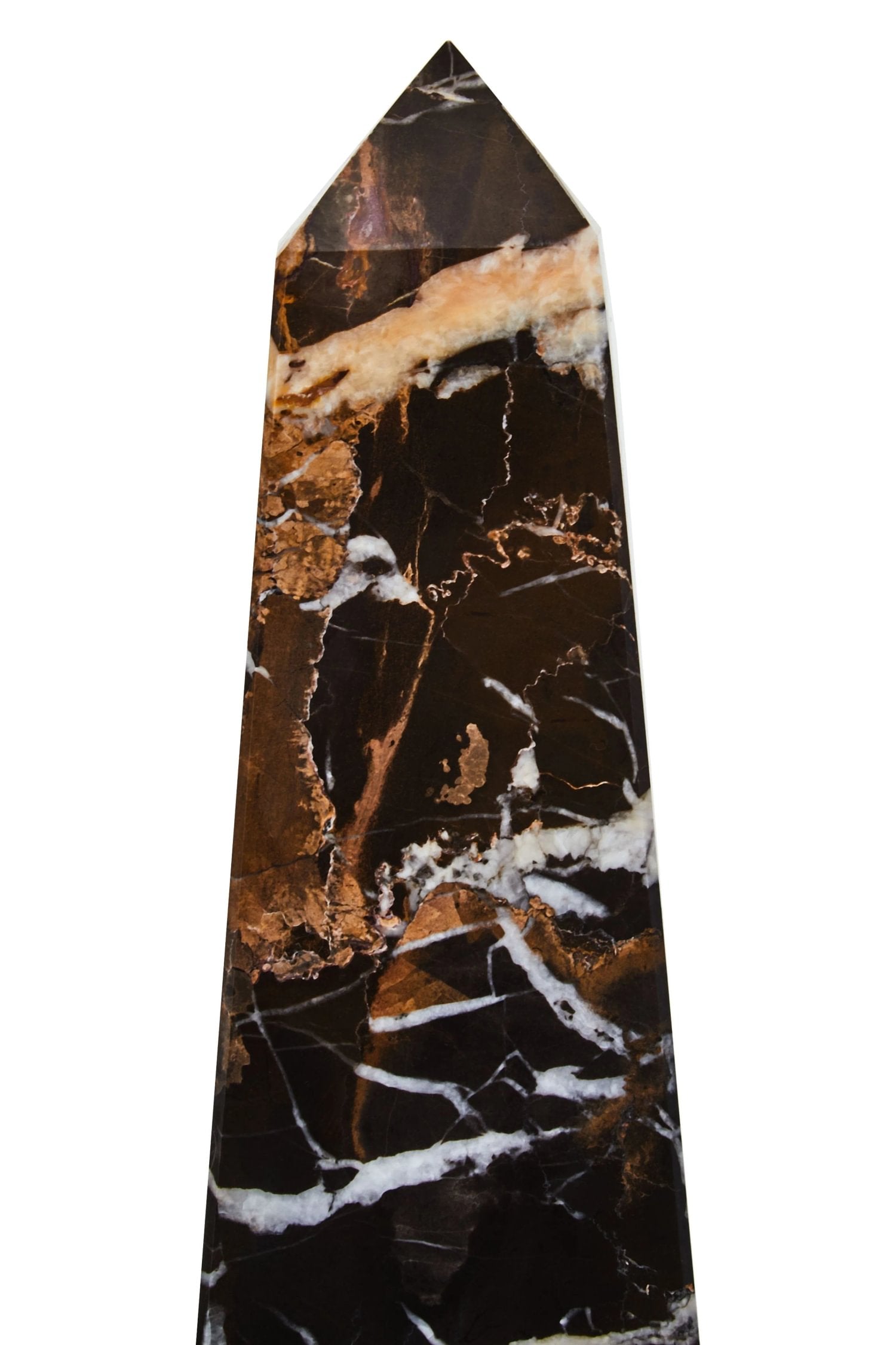 Siena Large Black Marble Obelisk