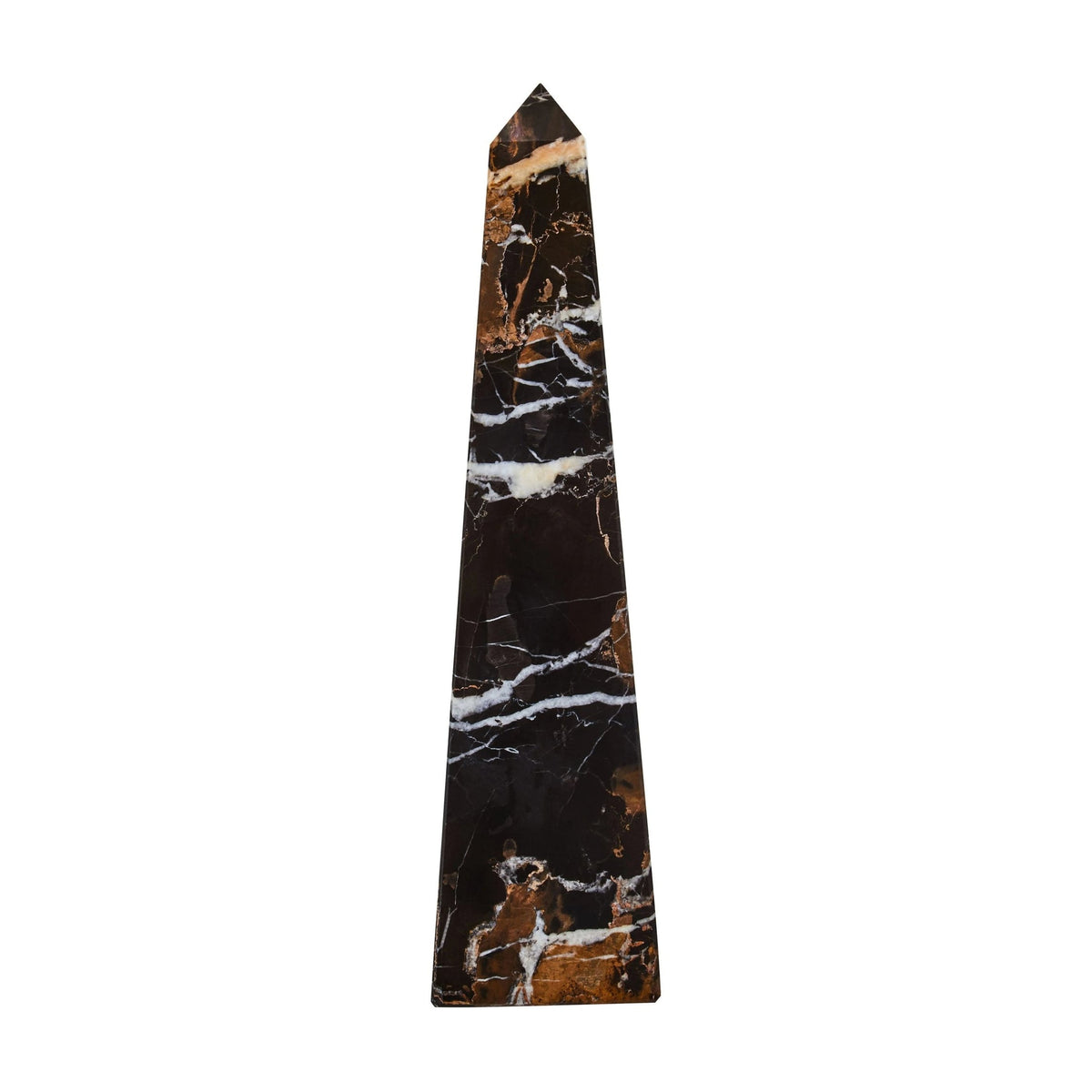 Siena Large Black Marble Obelisk