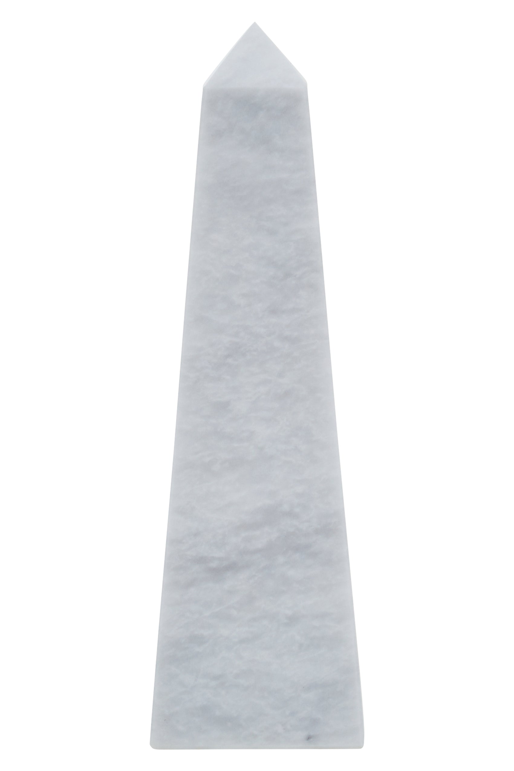 Toluca White Marble Obelisk Sculpture | Small
