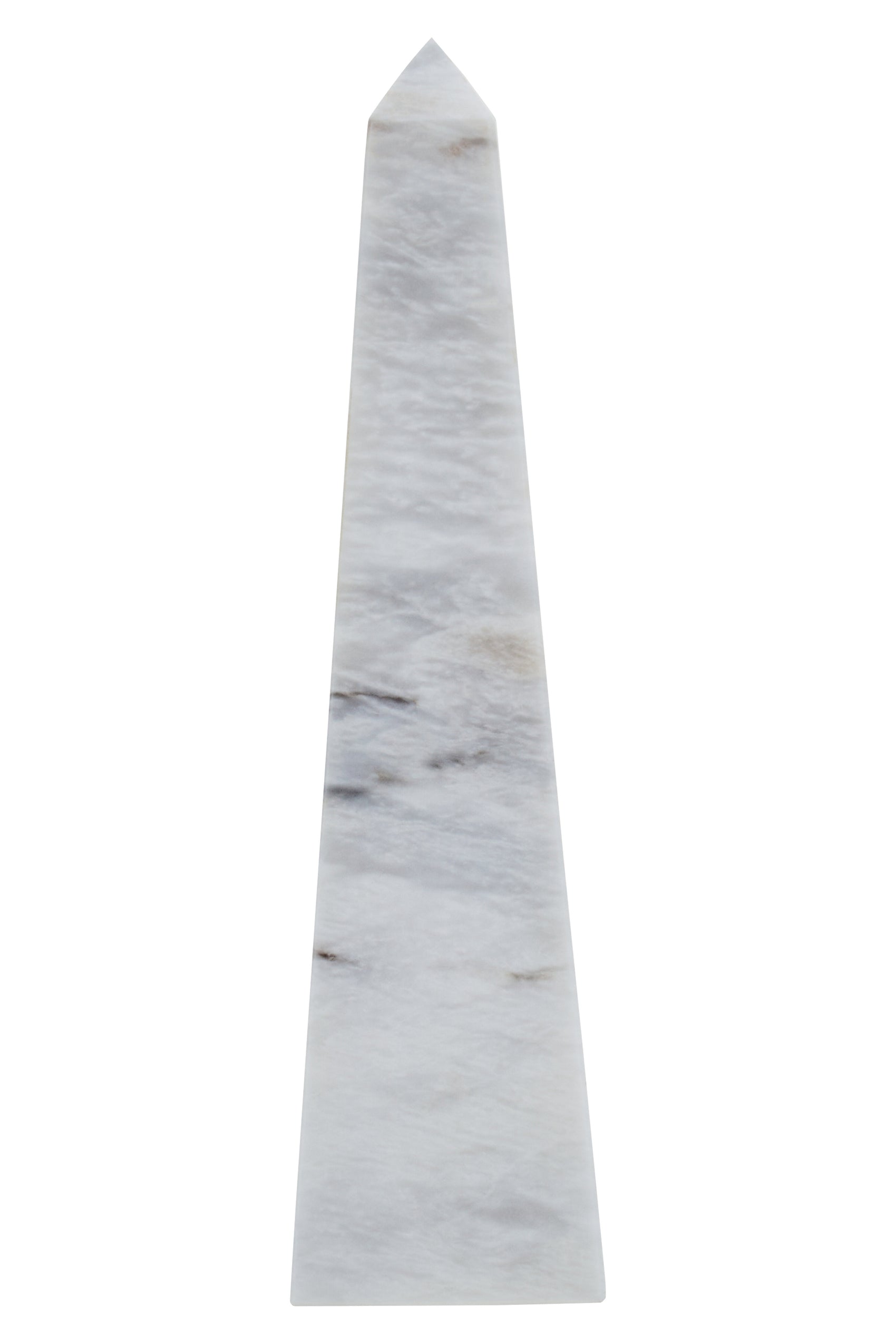 Toluca White Marble Obelisk Sculpture | Large