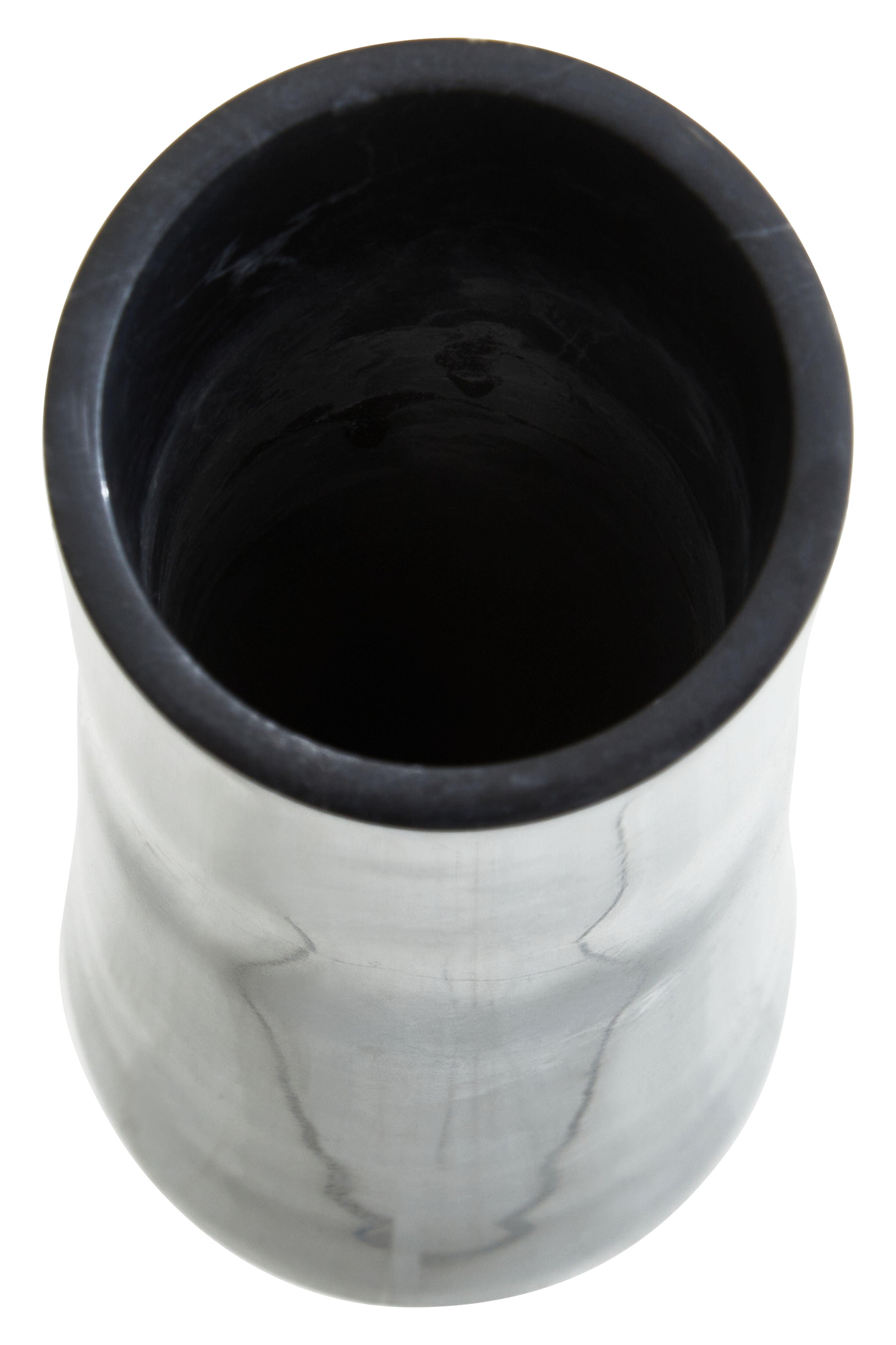 Toluca Black Marble Tapered Vase