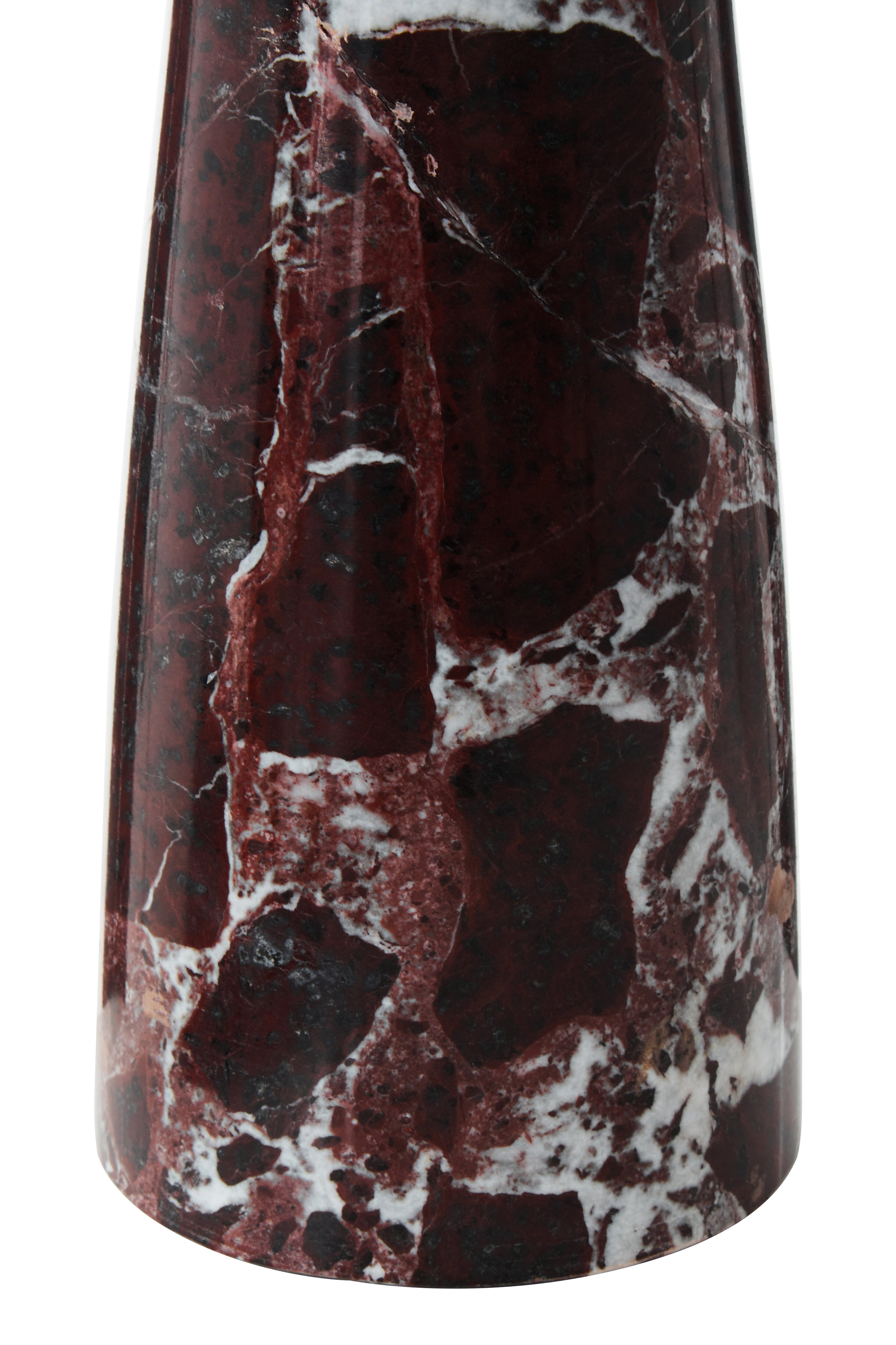 Toluca Red Marble Tapered Vase