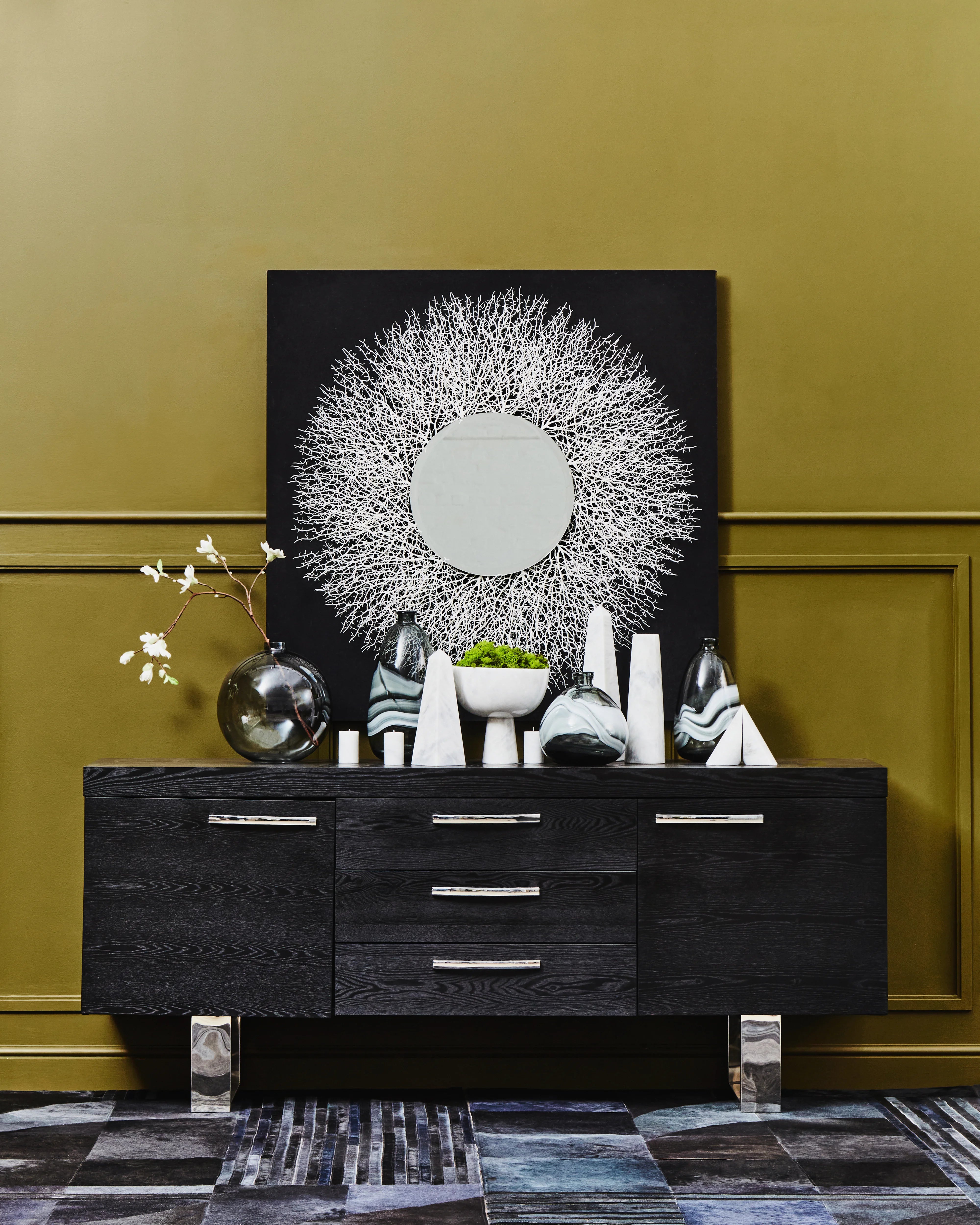 Toluca White Marble Pedestal Bowl | Large