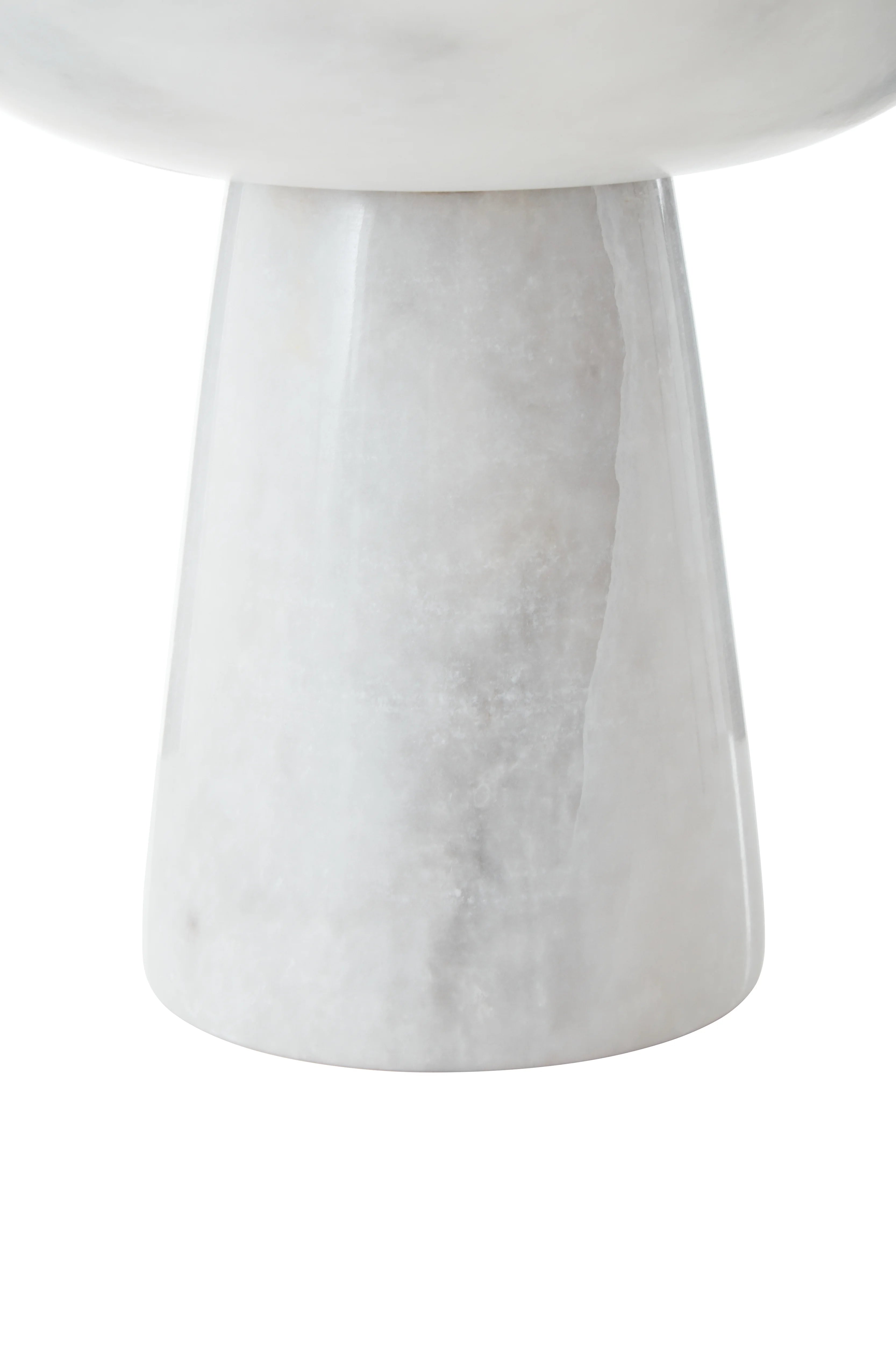 Toluca White Marble Pedestal Bowl | Large