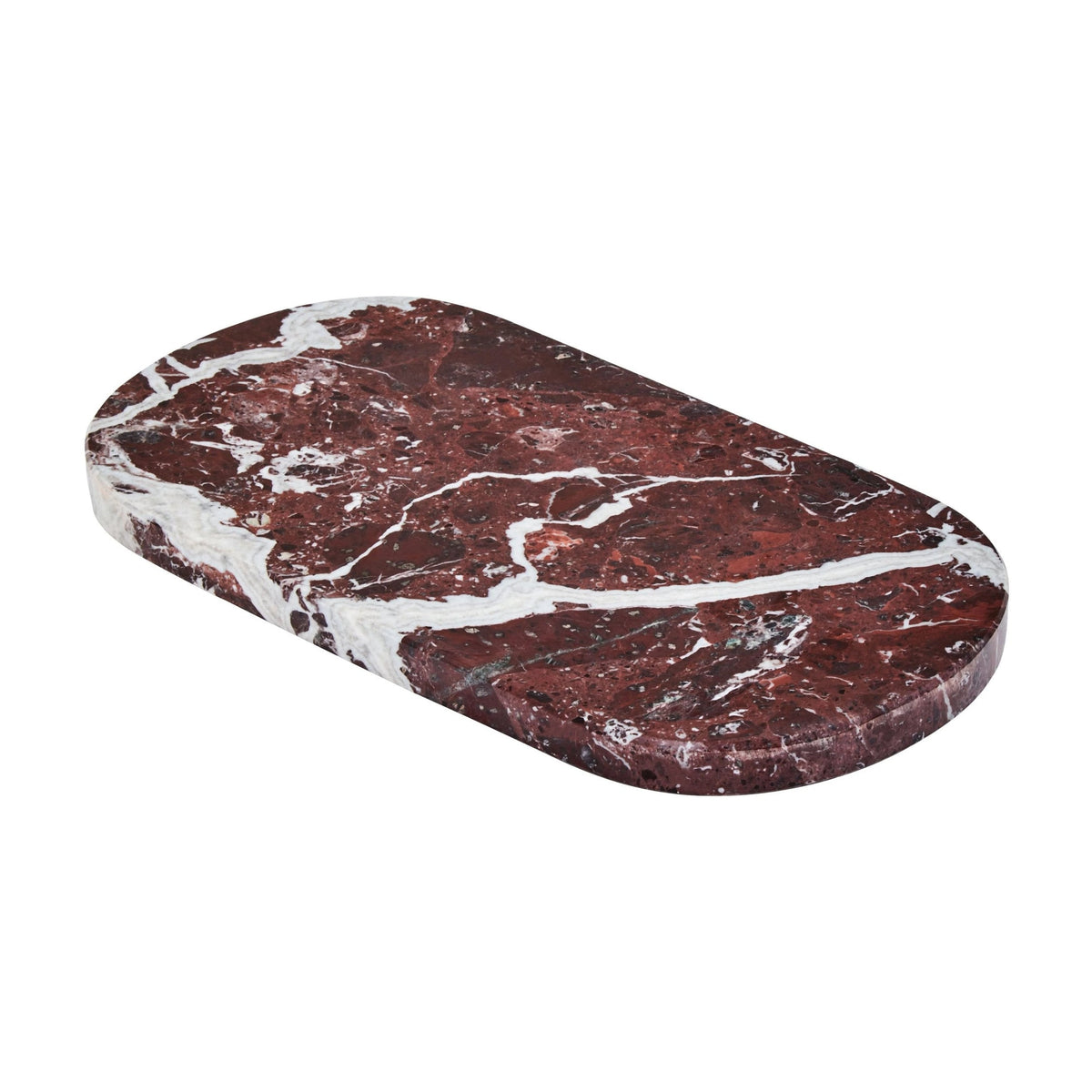 Siena Oval Red Marble Serving Board