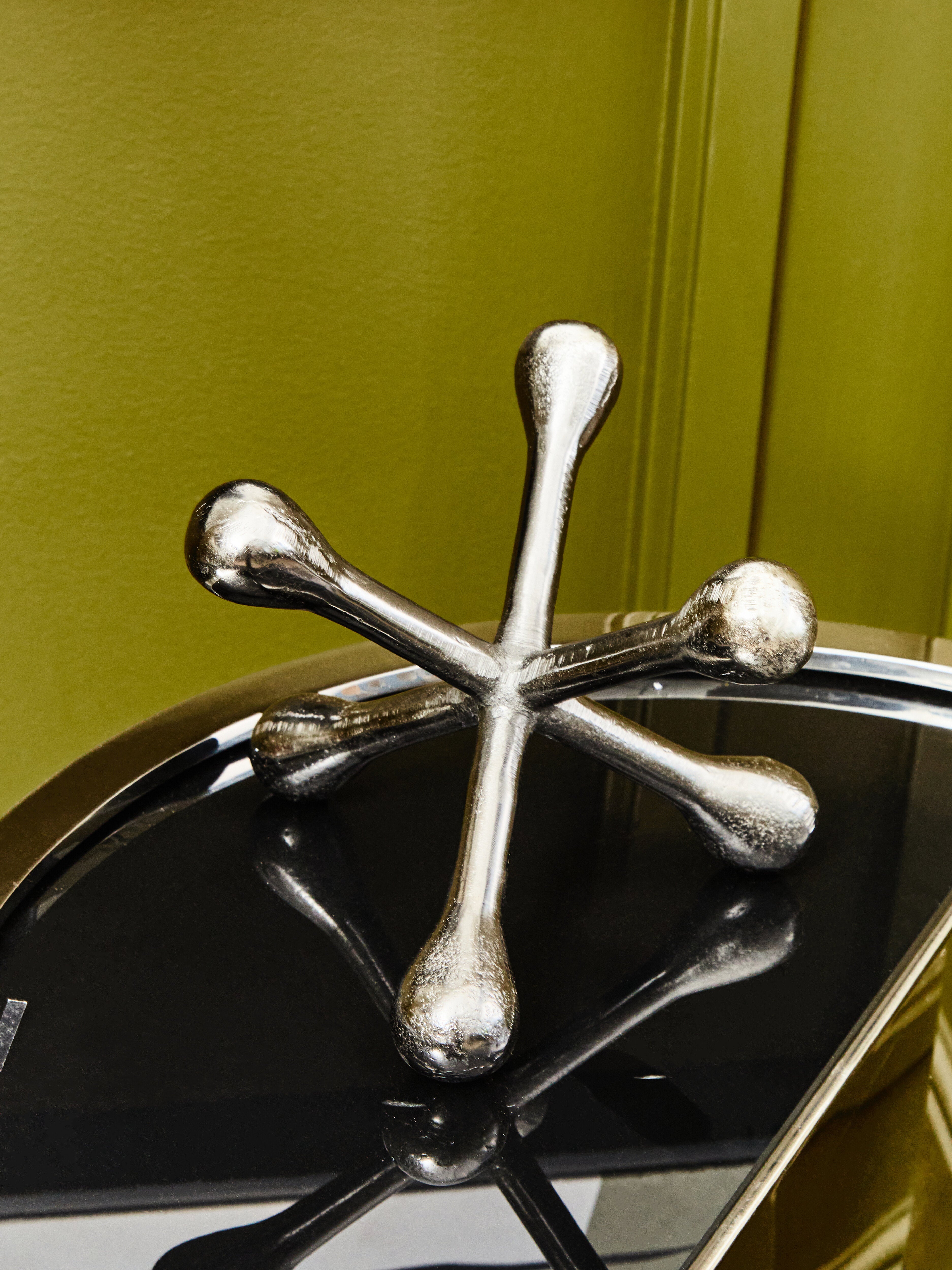 Addison Silver Jack Sculpture