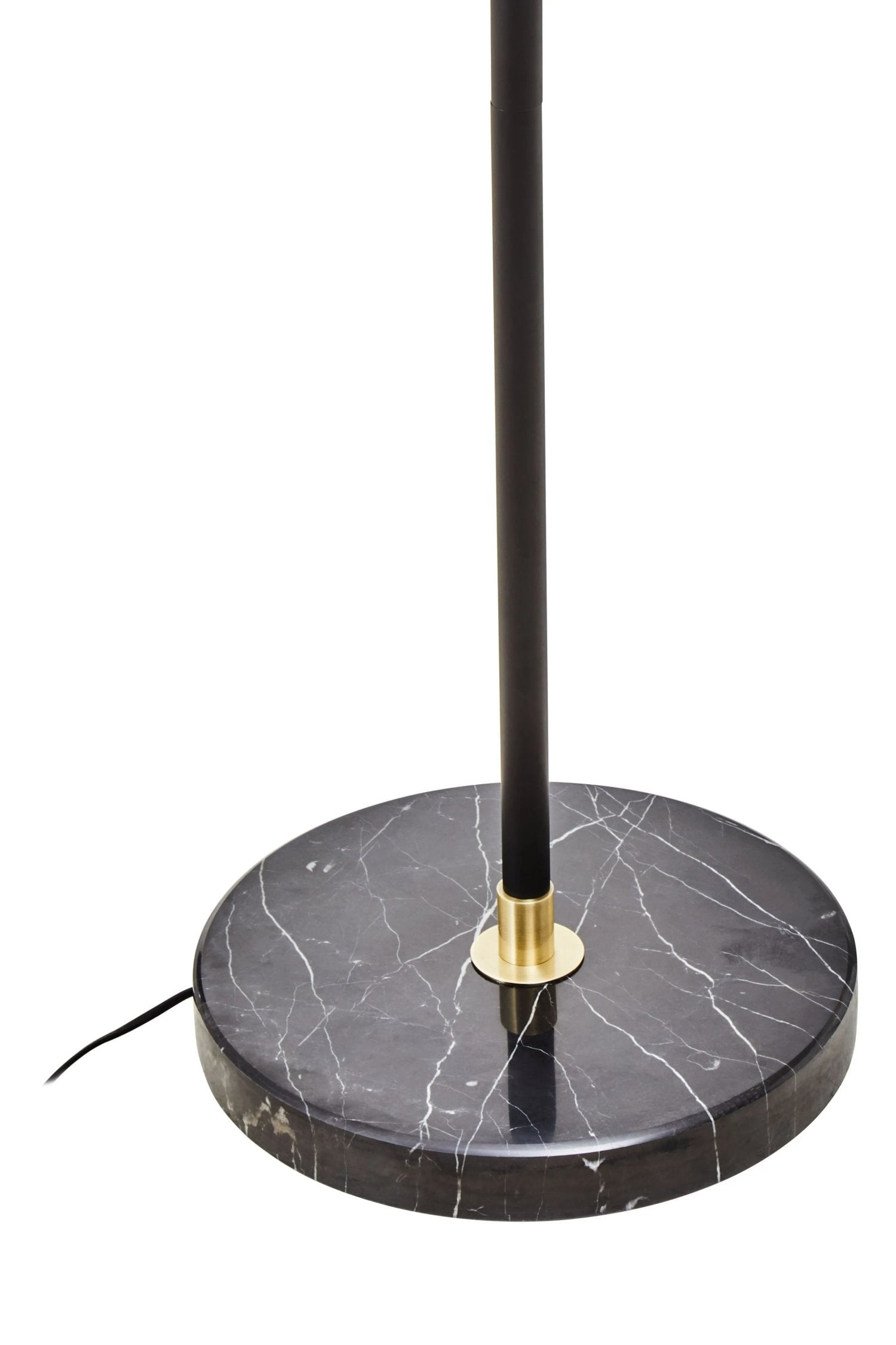 Darwin Gold Finish & Black Metal Floor Lamp