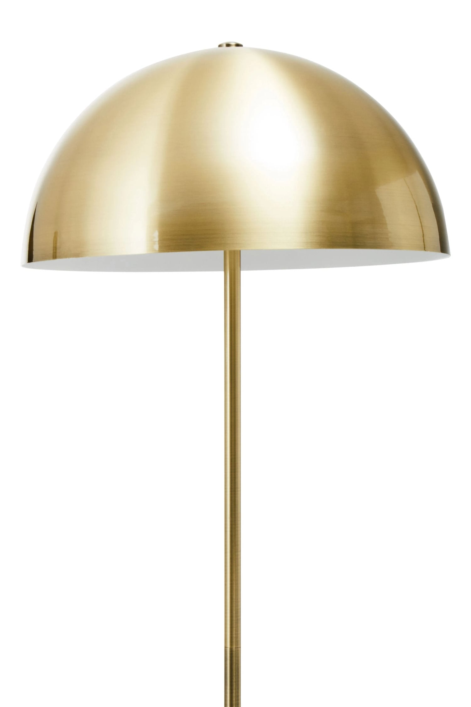 Langford Brushed Brass Finish & Black Marble Floor Lamp