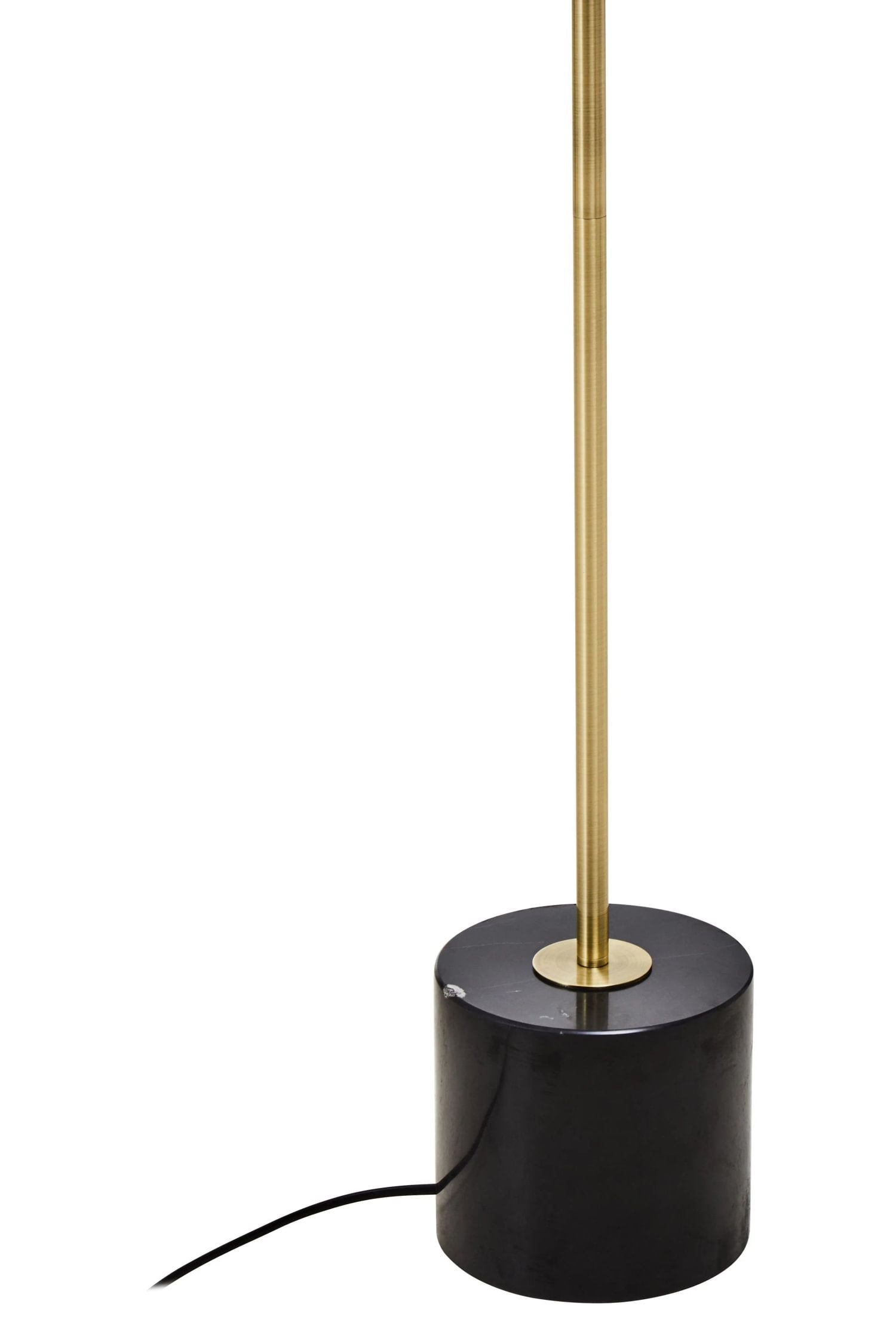Langford Brushed Brass Finish & Black Marble Floor Lamp