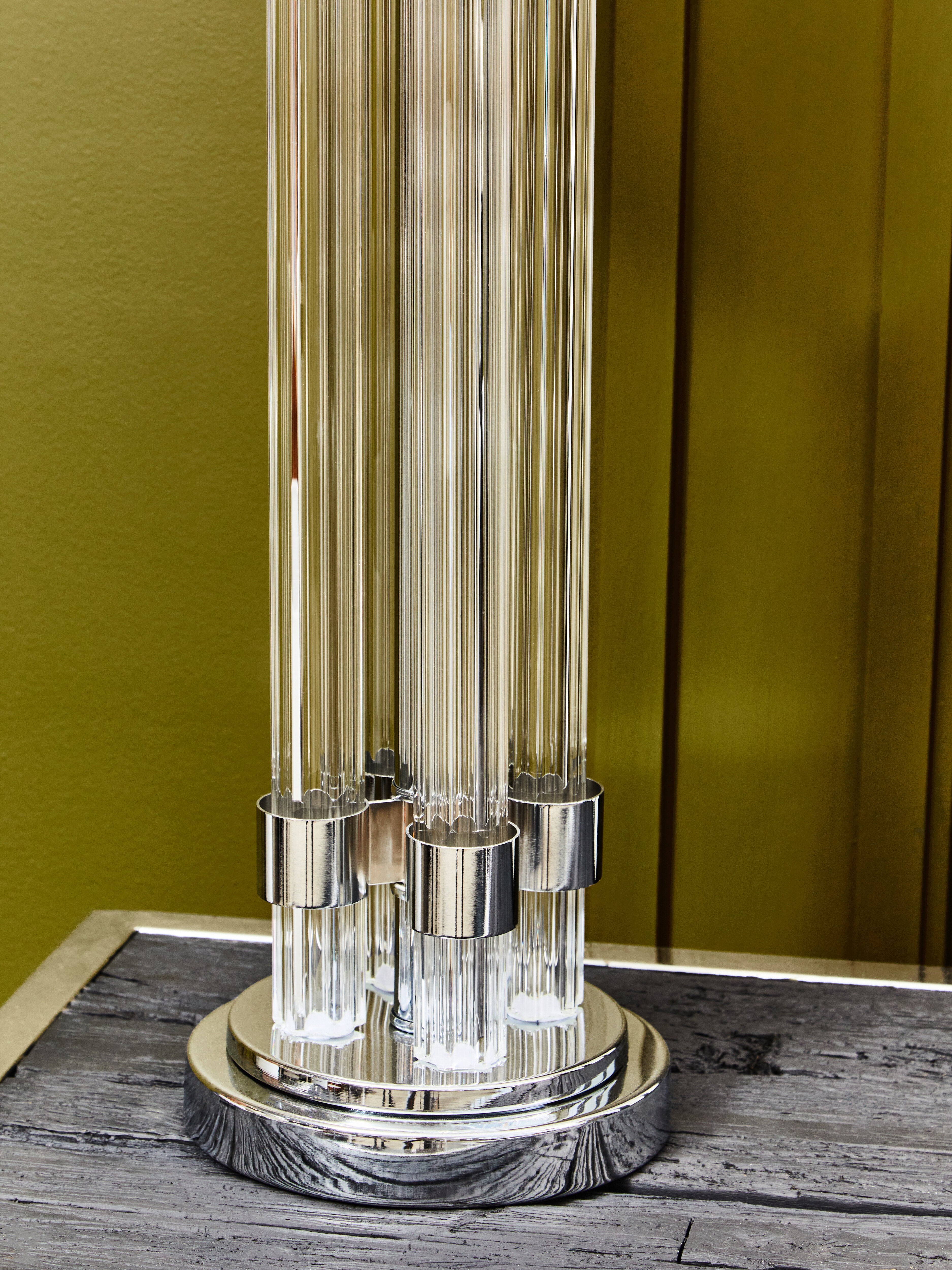 Whitney Matte Silver & Ivory Table Lamp