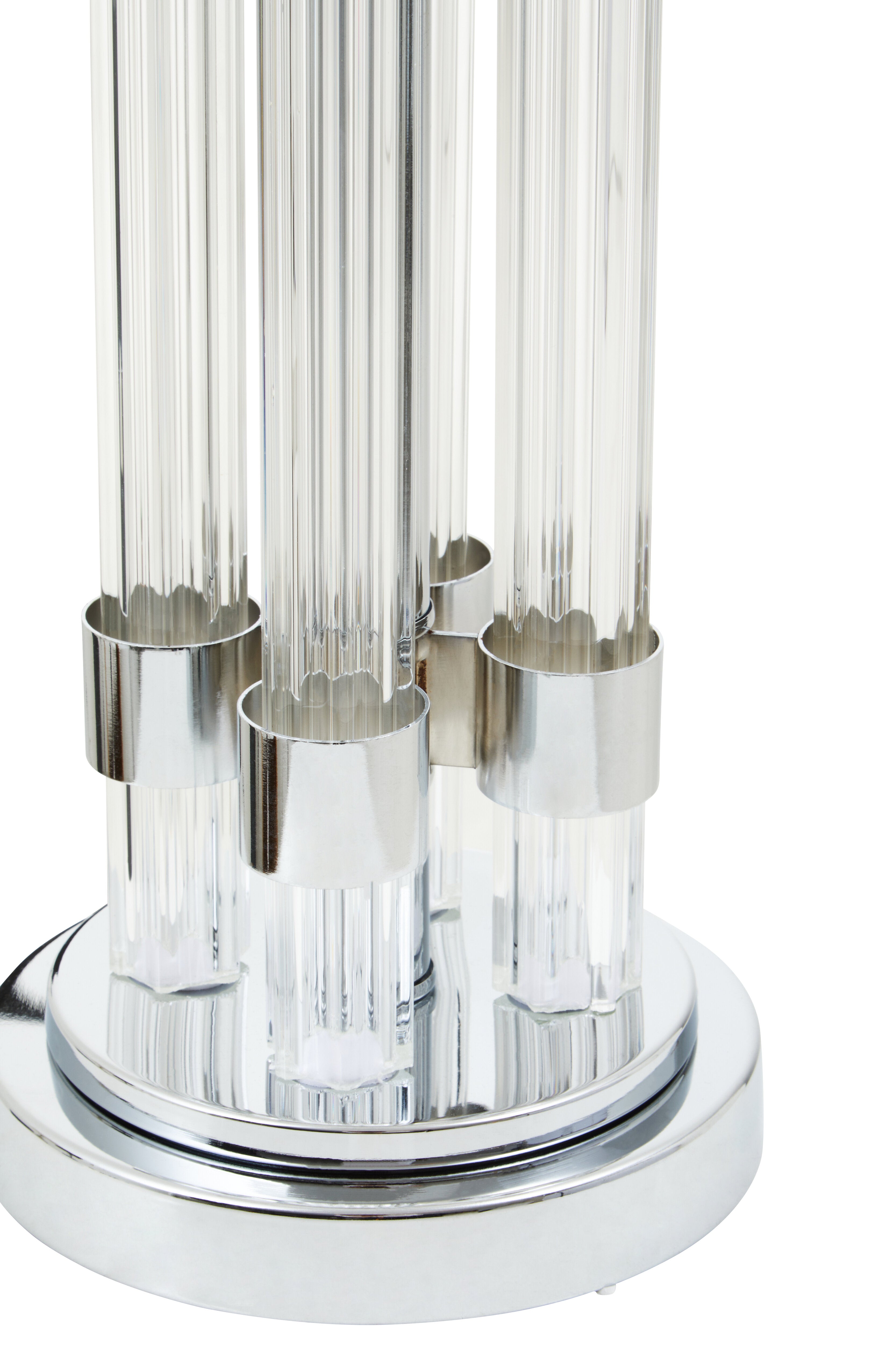 Whitney Matte Silver & Ivory Table Lamp