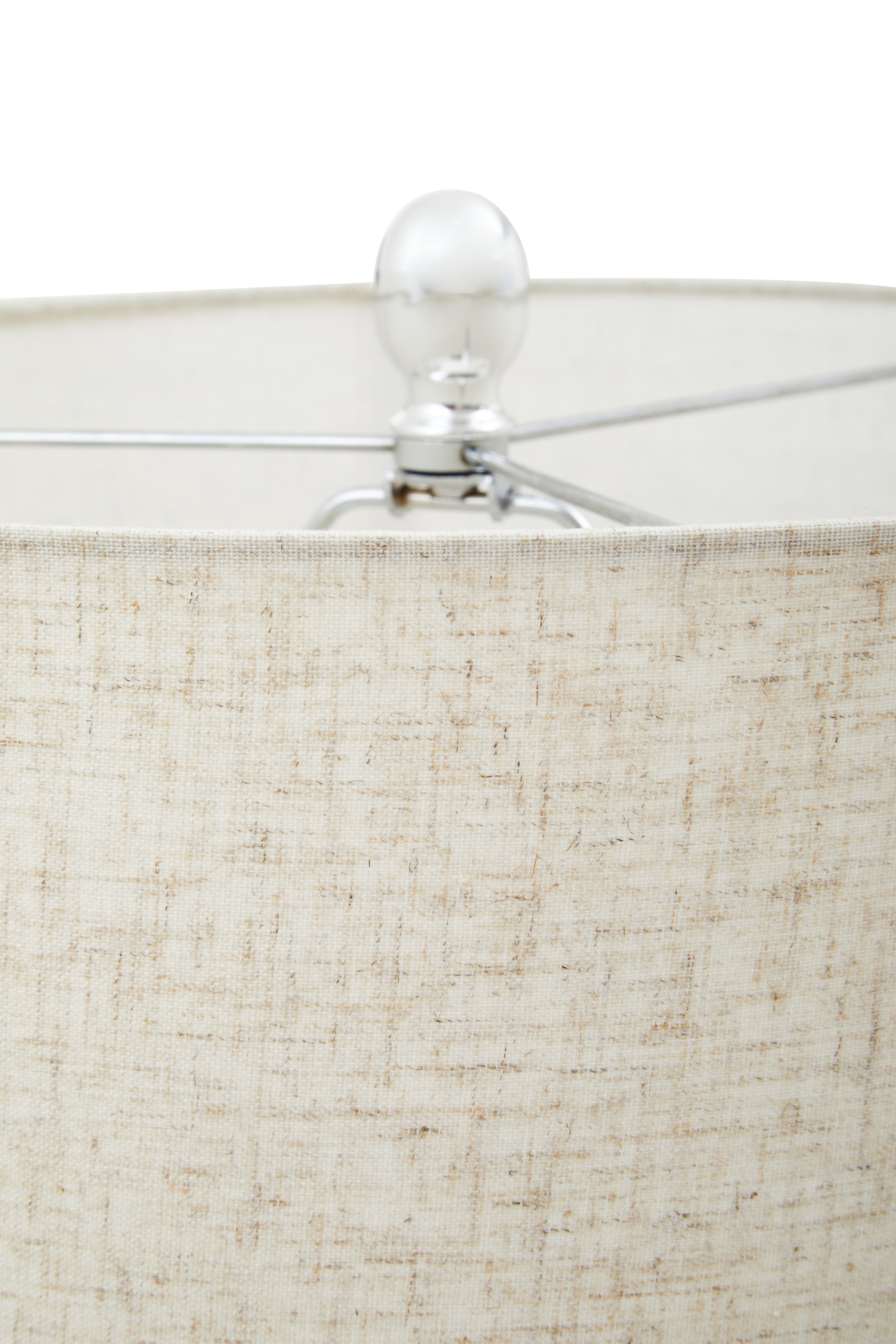 Whitney Matte Silver & Ivory Table Lamp