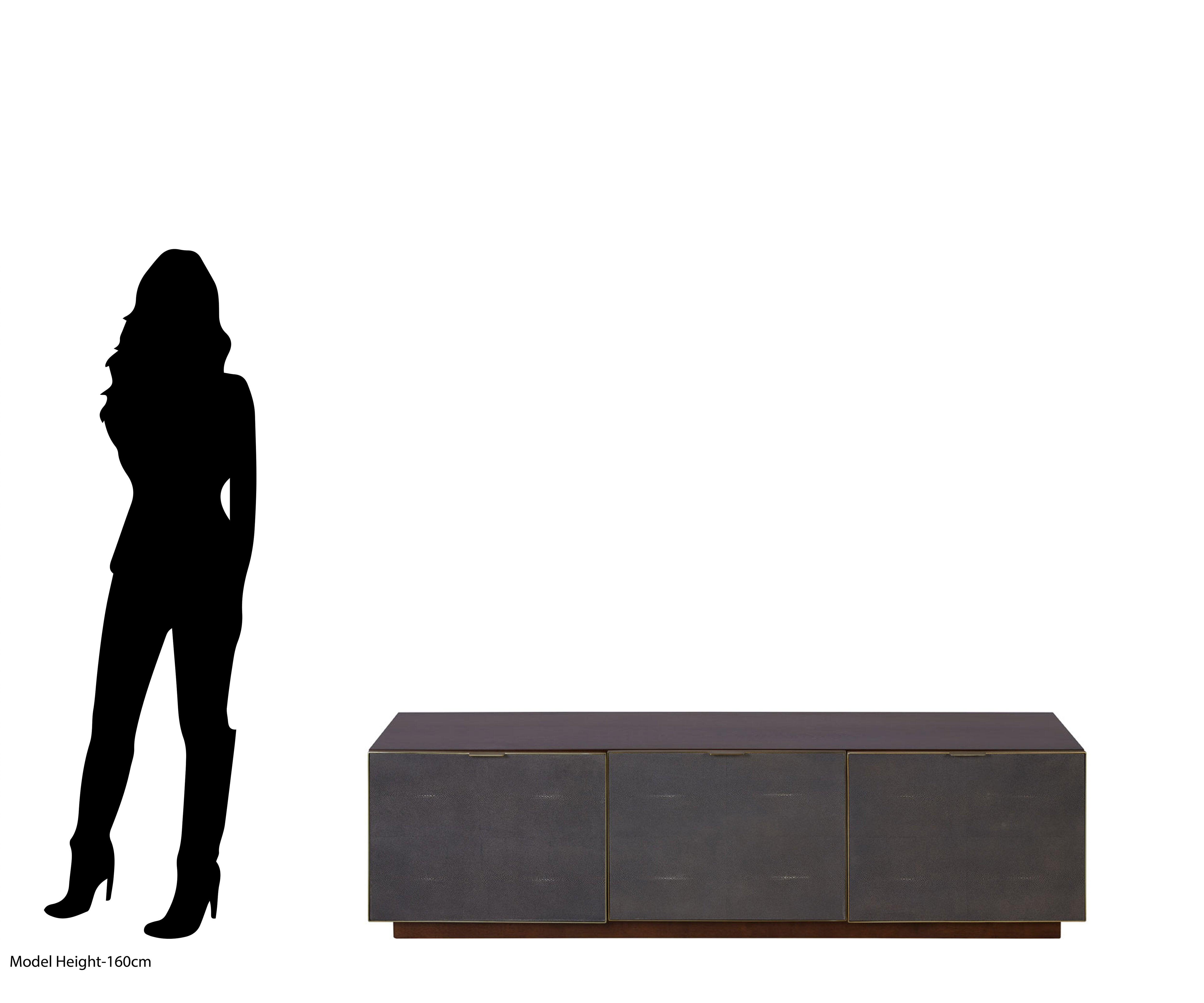 Lorna Grey Shagreen TV Unit