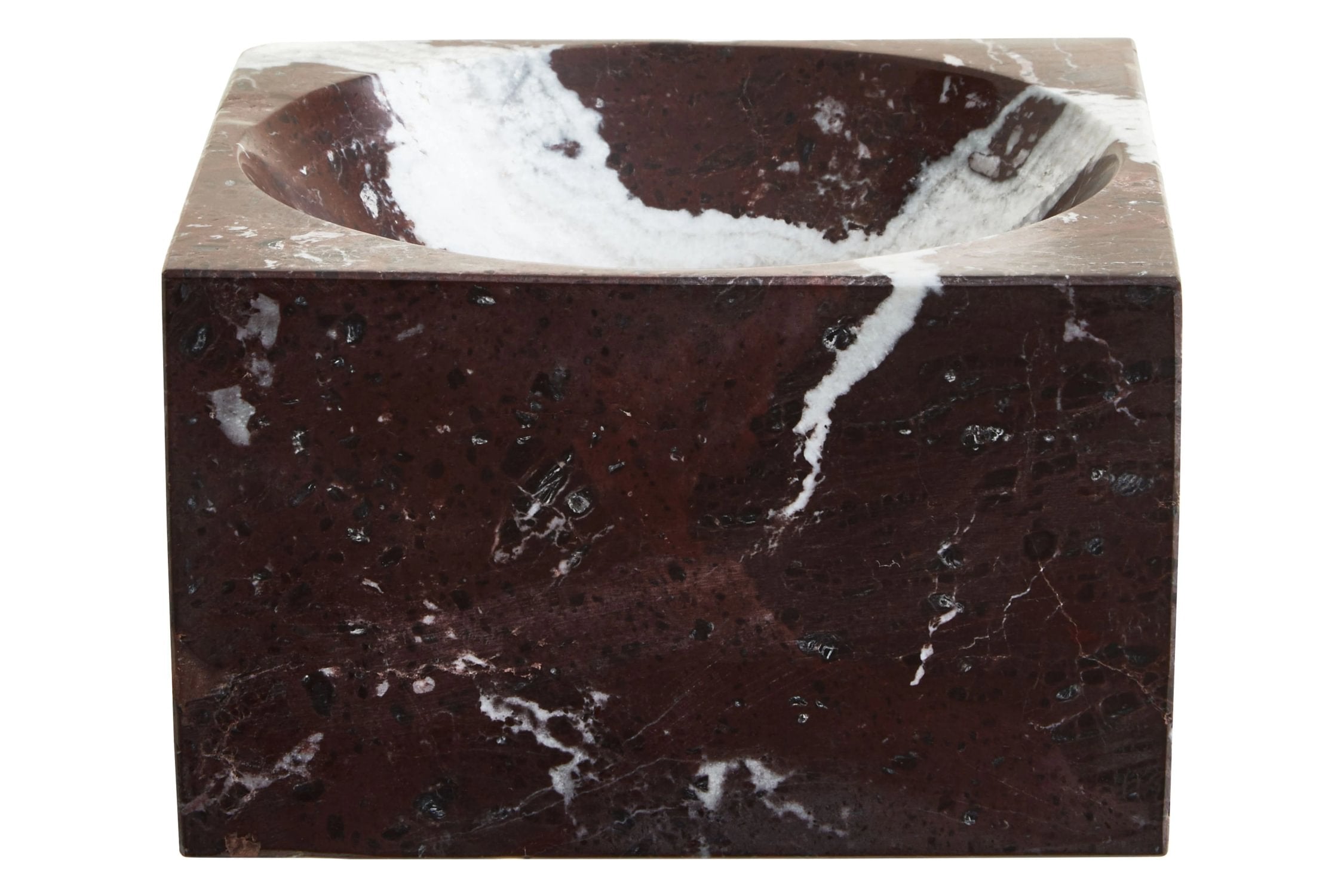 Siena Square Red Marble Bowl
