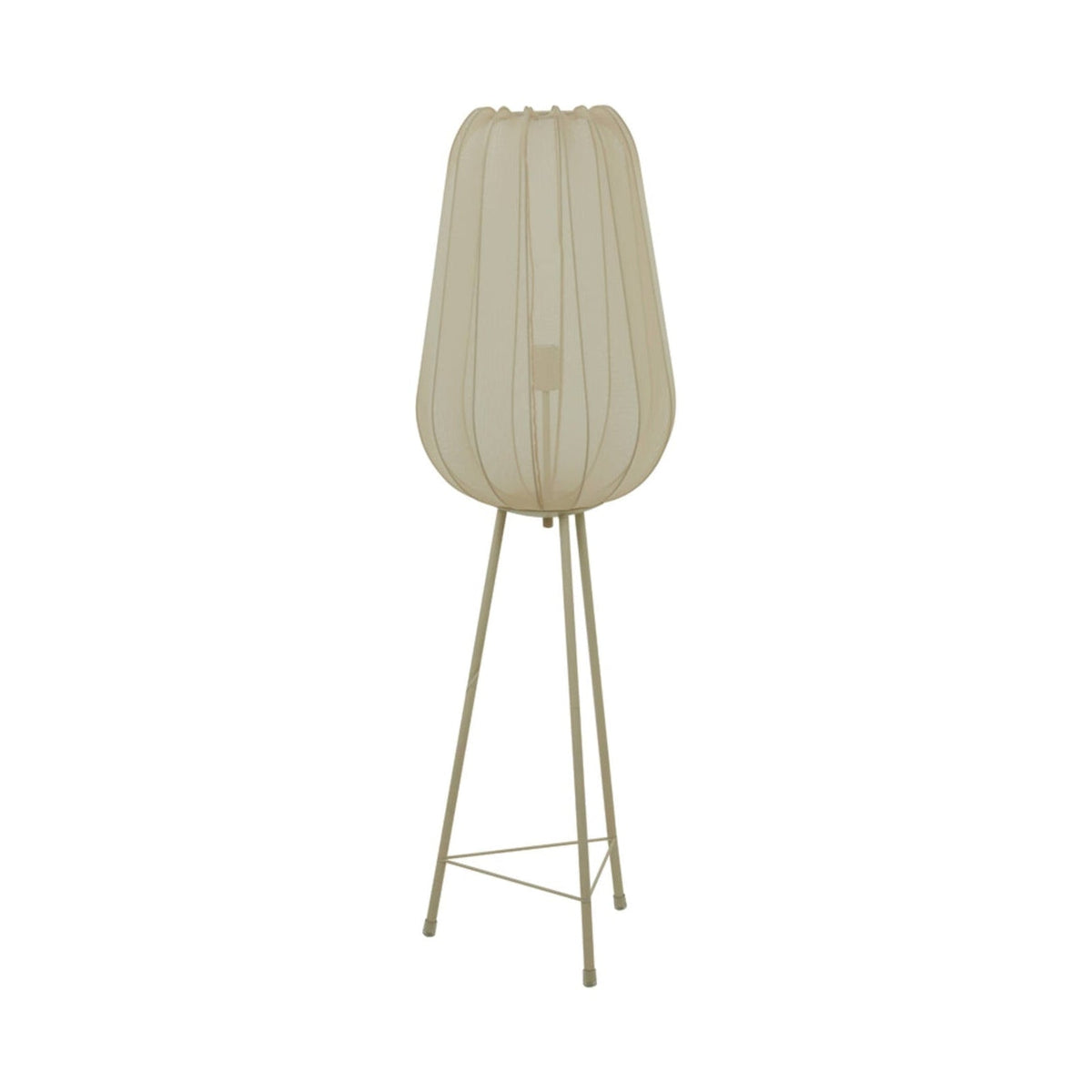 Plumeria Sand Metal Tripod Floor Lamp