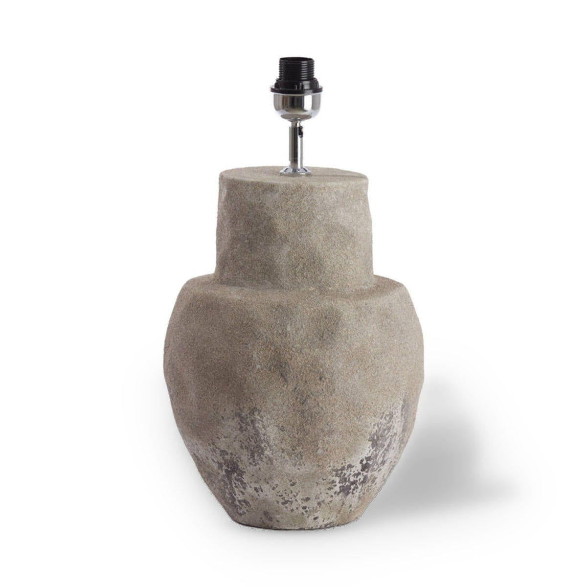 Lezama Raw Vintage Grey Ceramic Table Lamp Base