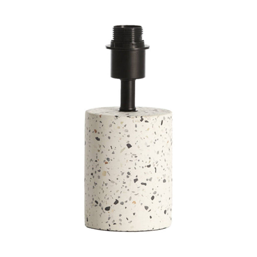 Randy White Terrazzo & Matt Black Table Lamp Base 25cm
