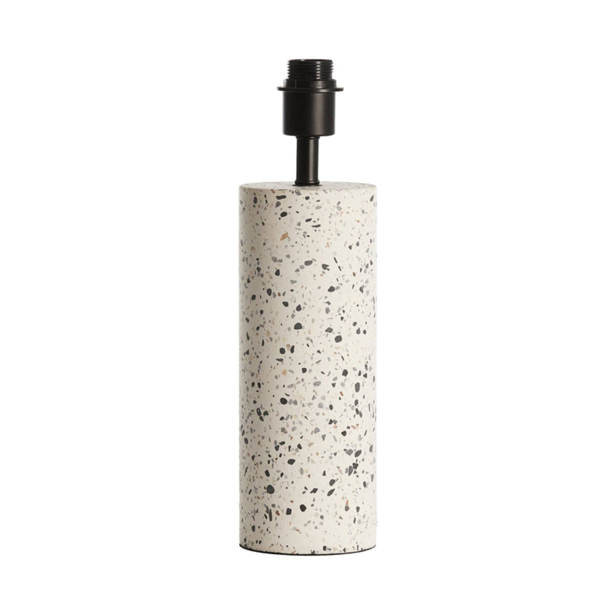 Randy White Terrazzo & Matt Black Table Lamp Base 41cm
