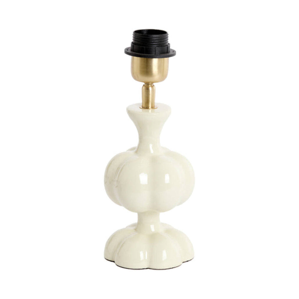 Caldas Gloss Cream Metal Table Lamp Base 20cm