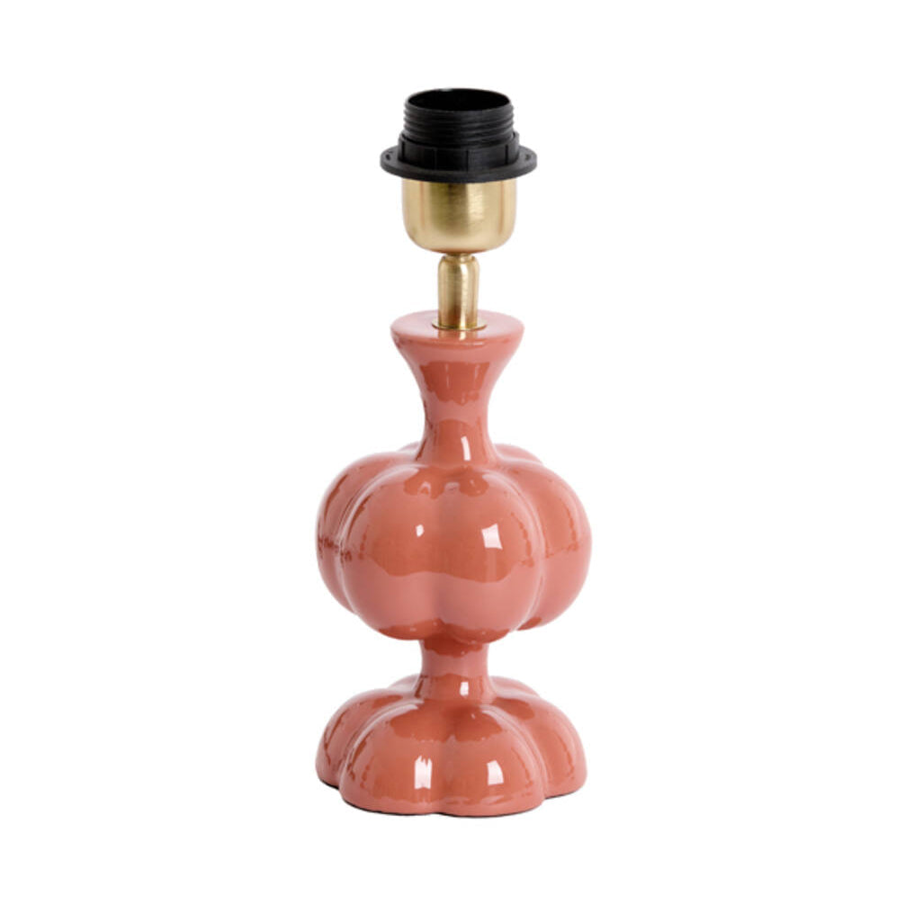 Caldas Gloss Terracotta Metal Table Lamp Base 20cm
