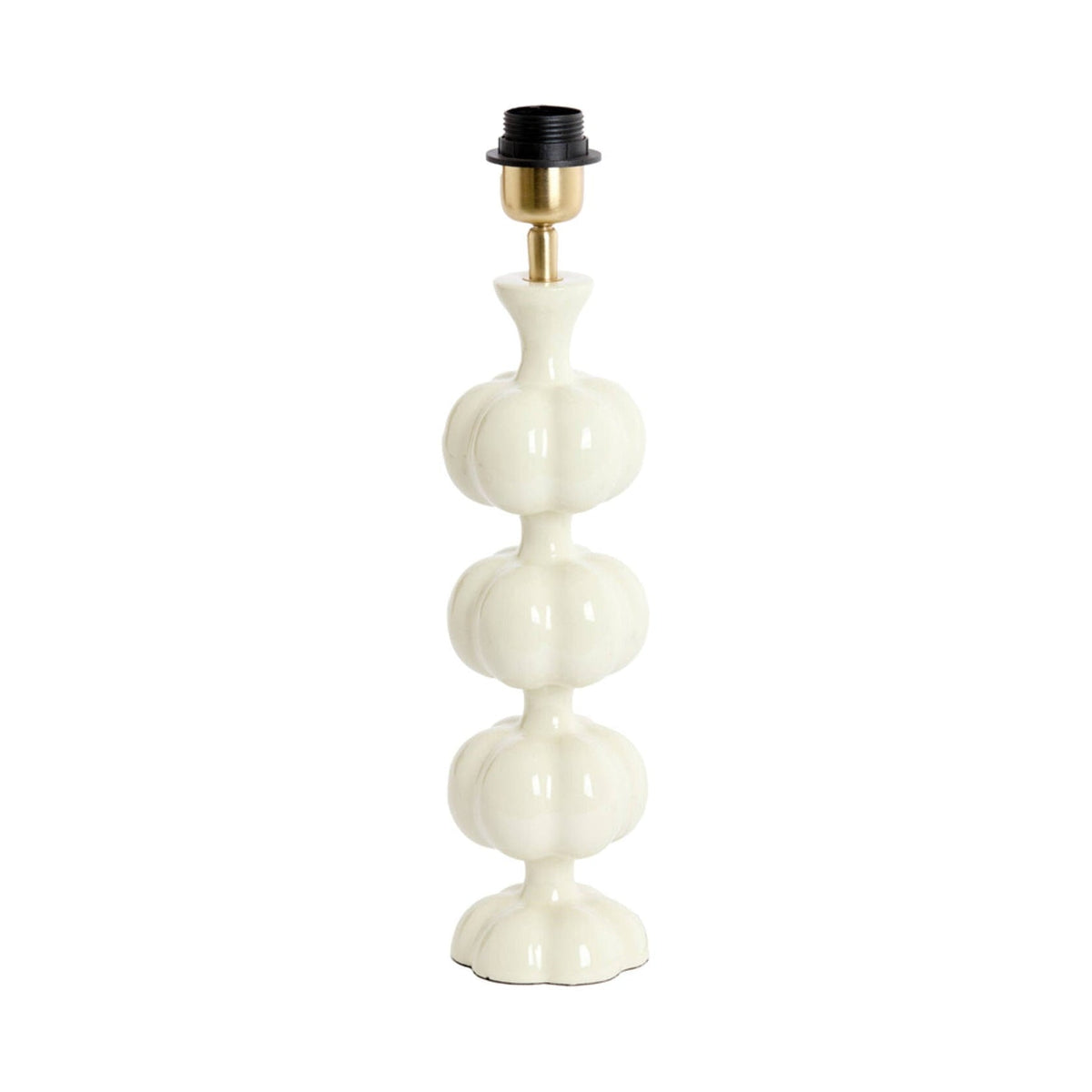 Caldas Gloss Cream Metal Table Lamp Base 38cm