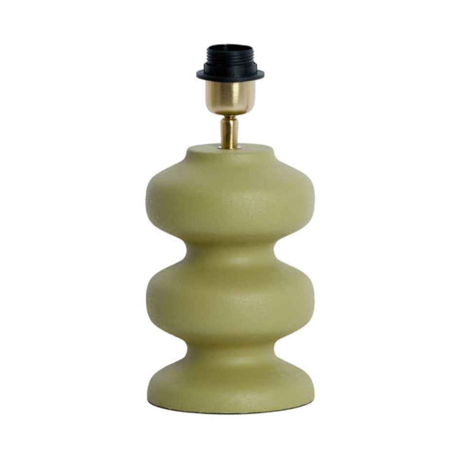Soroca Matt Olive Green Metal Table Lamp Base 24cm