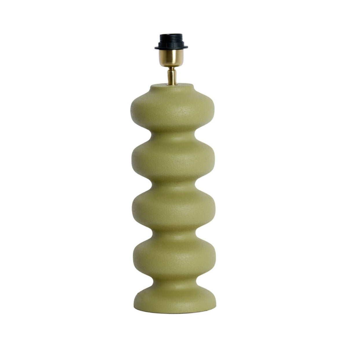 Soroca Matt Olive Green Metal Table Lamp Base 42cm