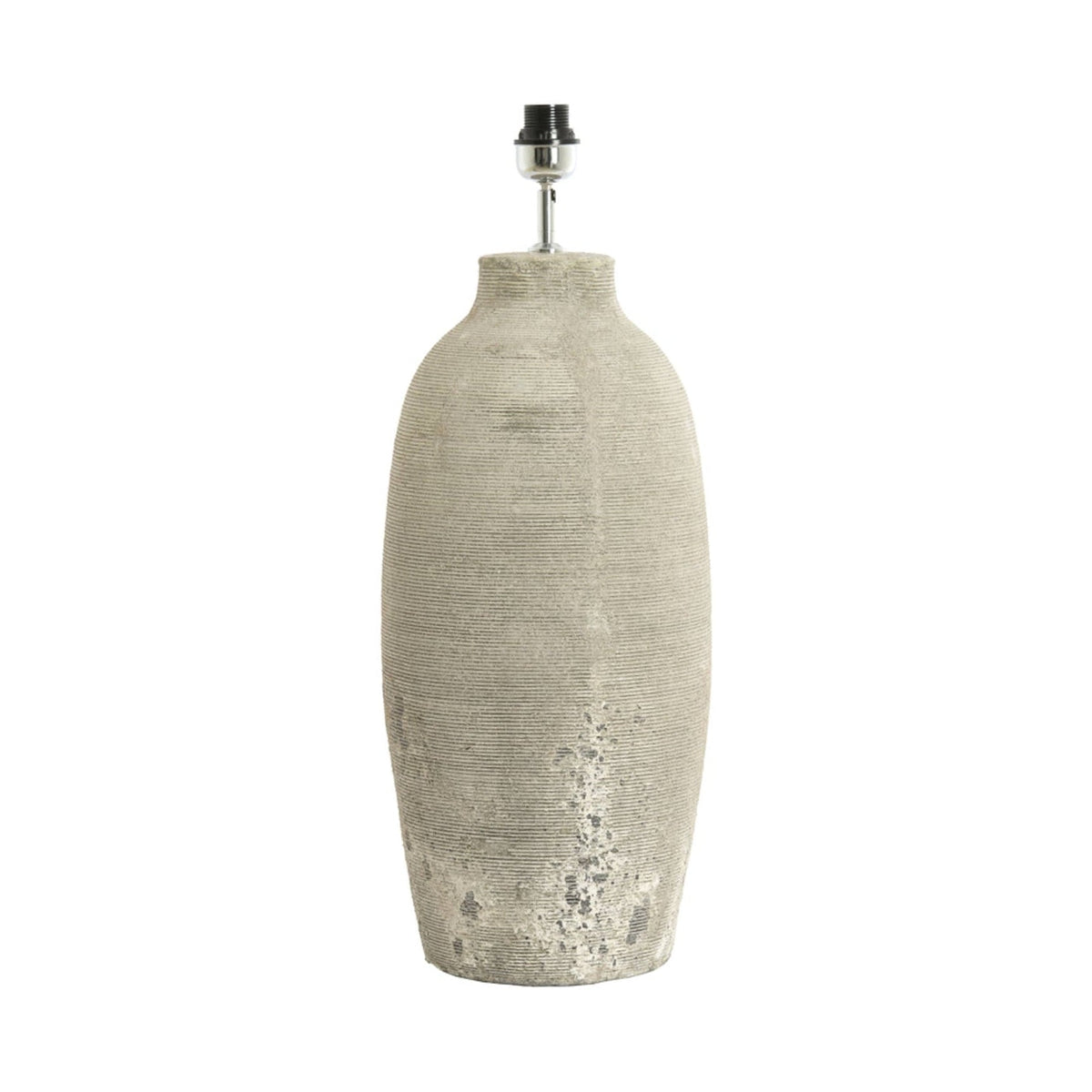 Lucente Textured Grey Ceramic Table Lamp Base