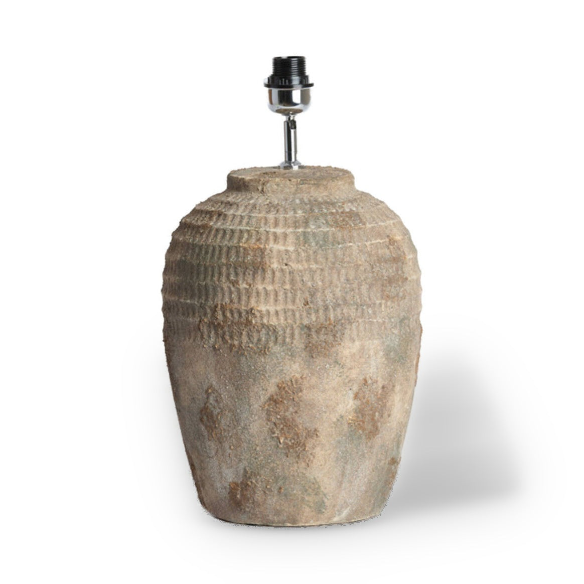 Minora Antique Dark Brown Ceramic Table Lamp Base