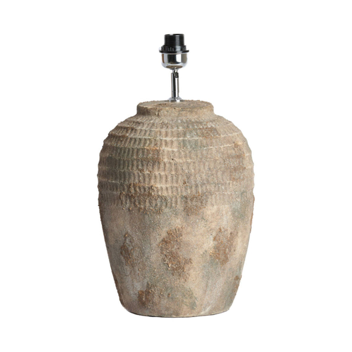 Minora Antique Dark Brown Ceramic Table Lamp Base