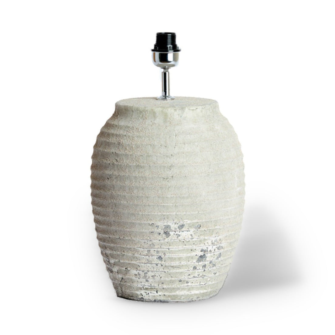 Cassaro Textured Grey Ceramic Table Lamp Base