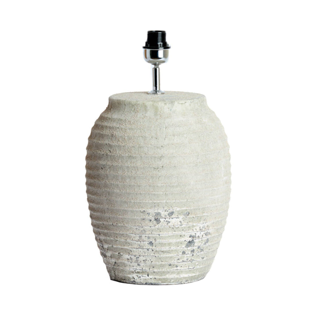 Cassaro Textured Grey Ceramic Table Lamp Base