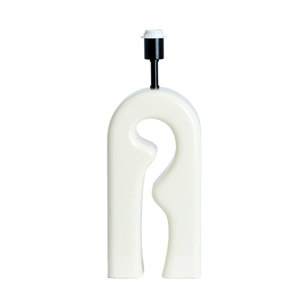 Mistra Gloss Cream Table Lamp Base