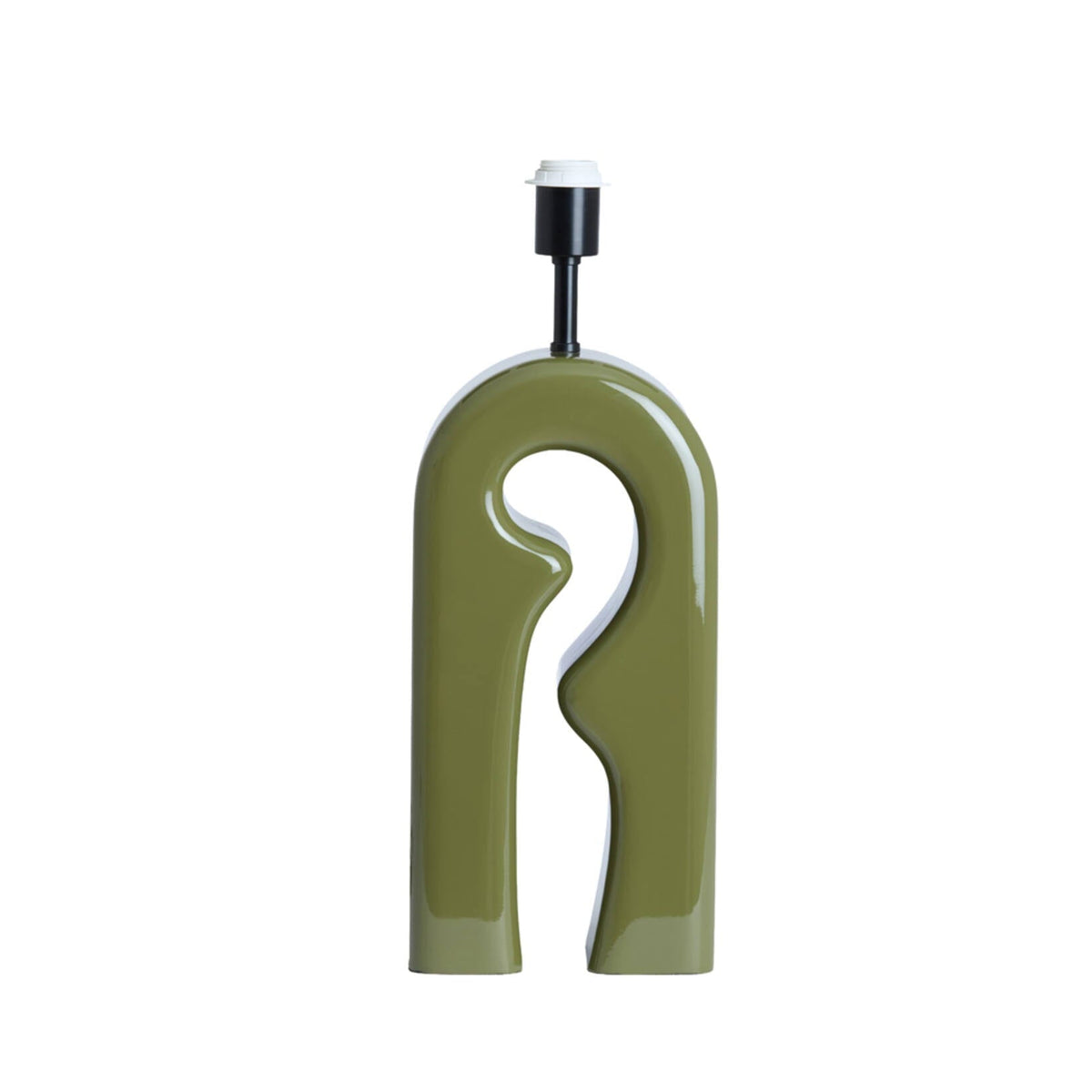 Mistra Gloss Olive Green Table Lamp Base